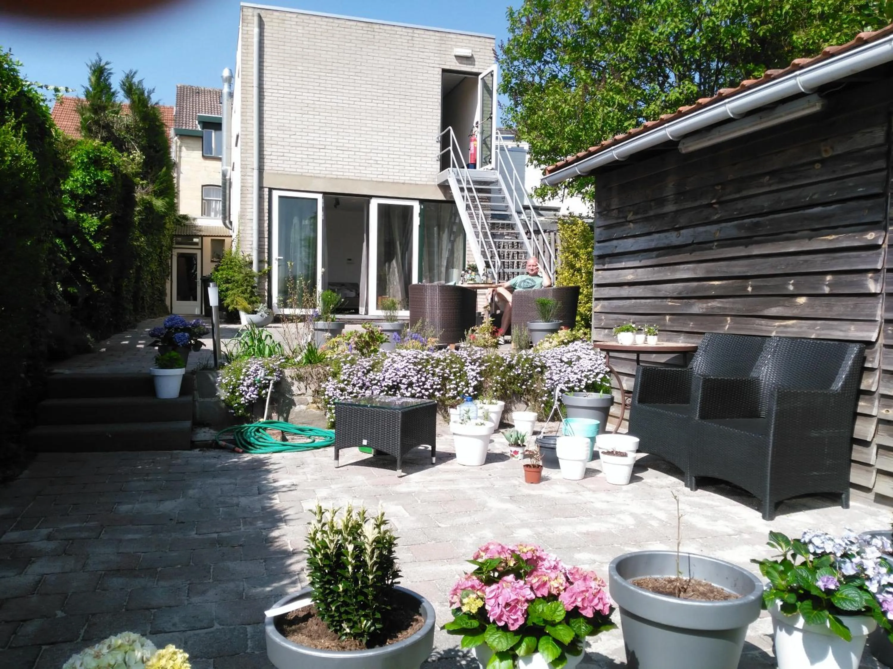 Patio in Hotel De Wilde Kriek