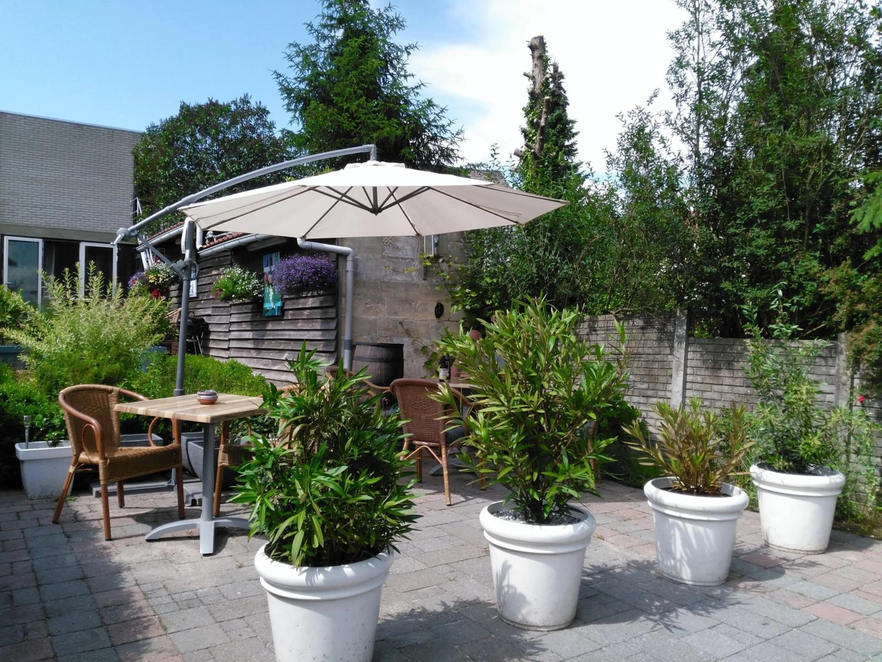 Patio in Hotel De Wilde Kriek
