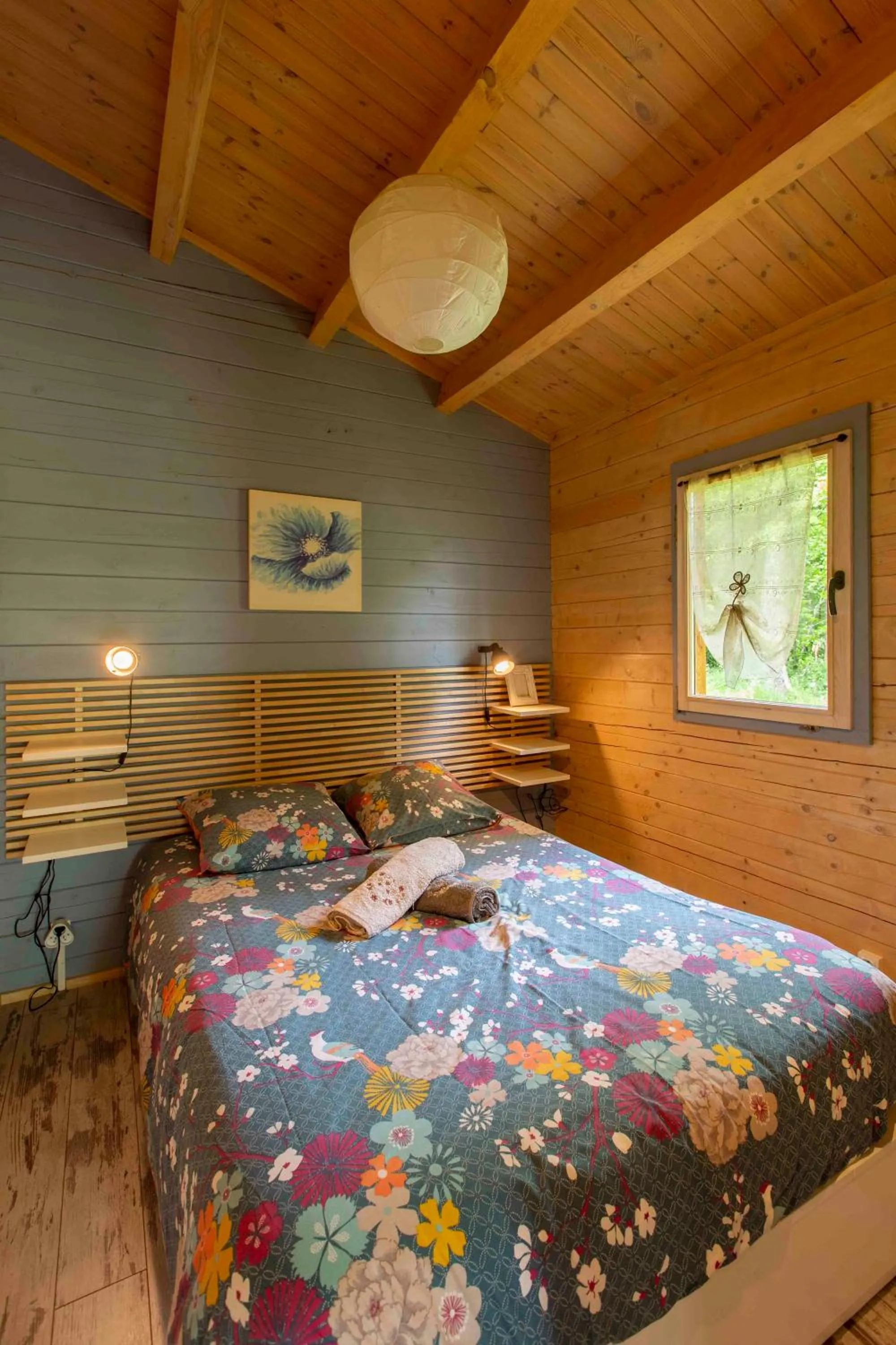 Bed in Chalets du Bois de Vache