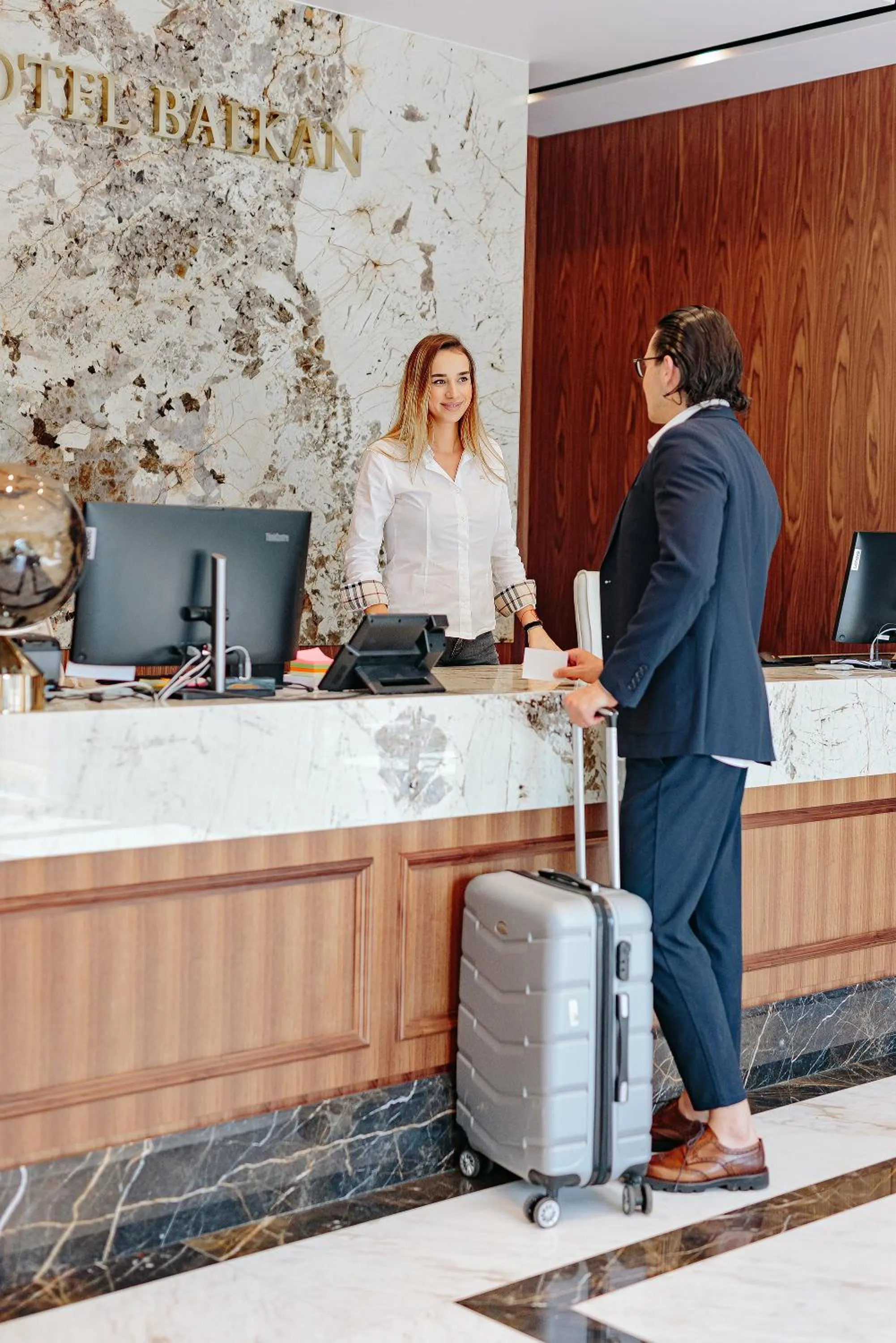 Lobby or reception in Hotel Balkan