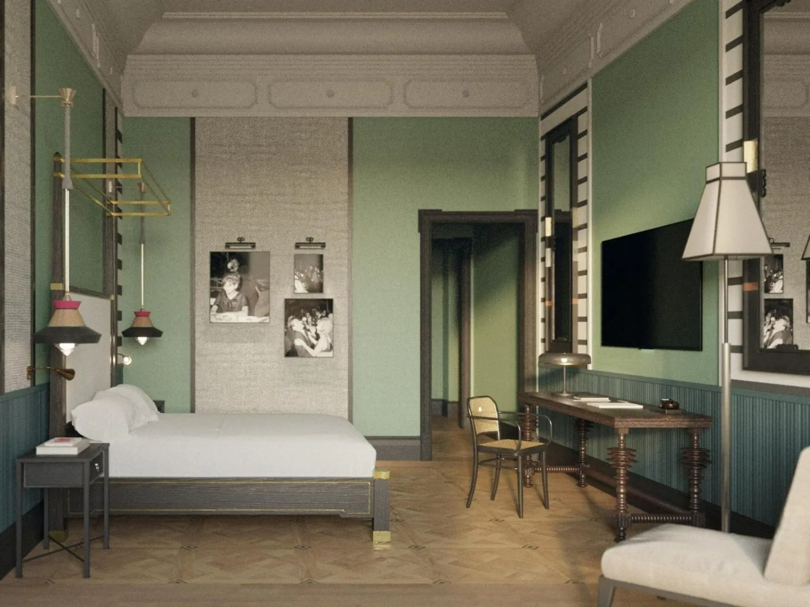 Bedroom, Bed in Palazzo Roma - The Leading Hotels of the World