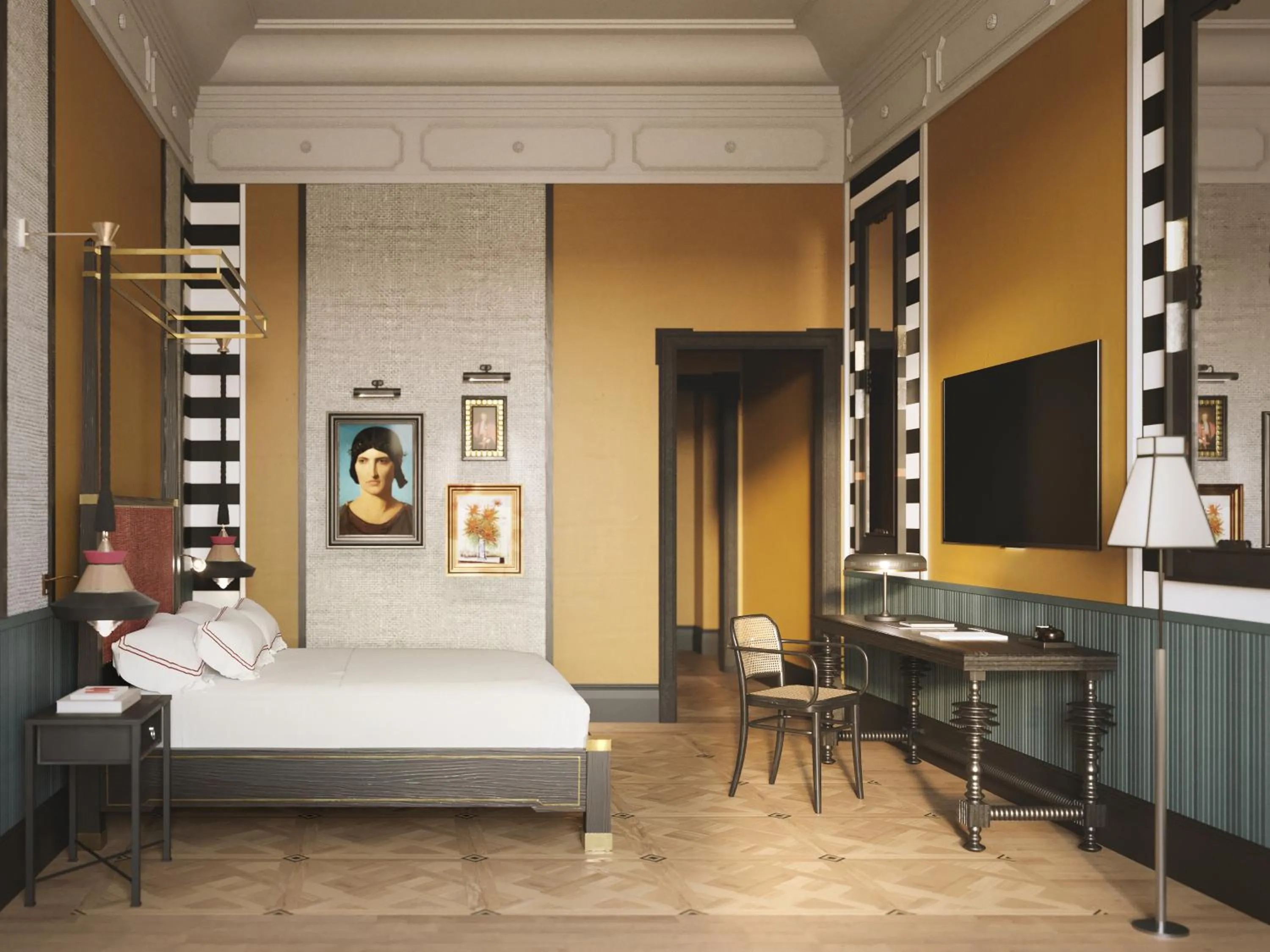 Bedroom, Bed in Palazzo Roma - The Leading Hotels of the World