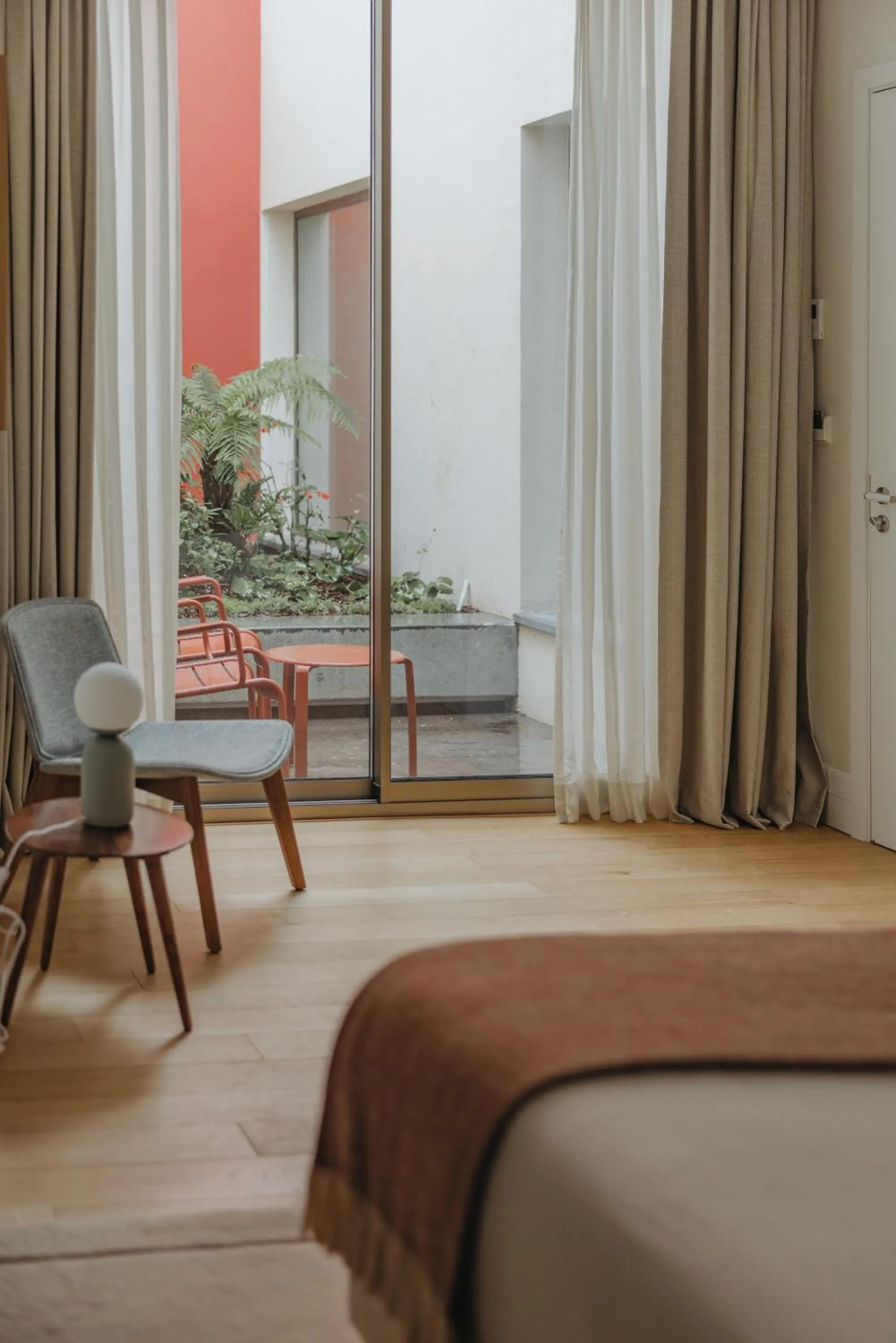 Balcony/Terrace, Bed in NINE DOTS Azorean Art Boutique Hotel
