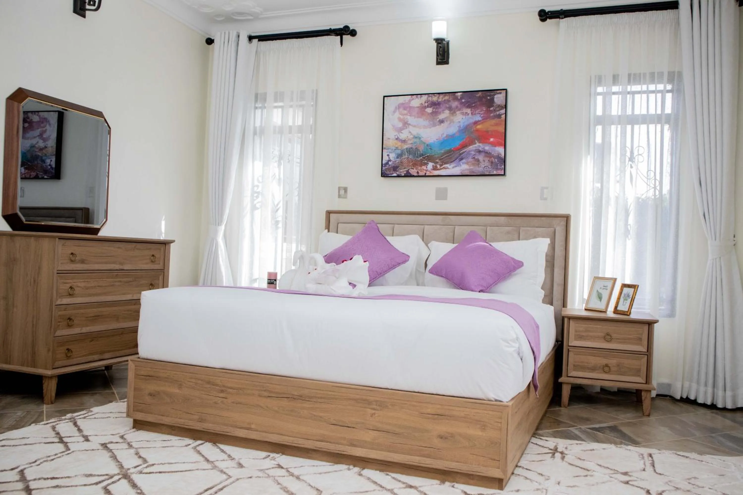 Bed in Blueberry Villas