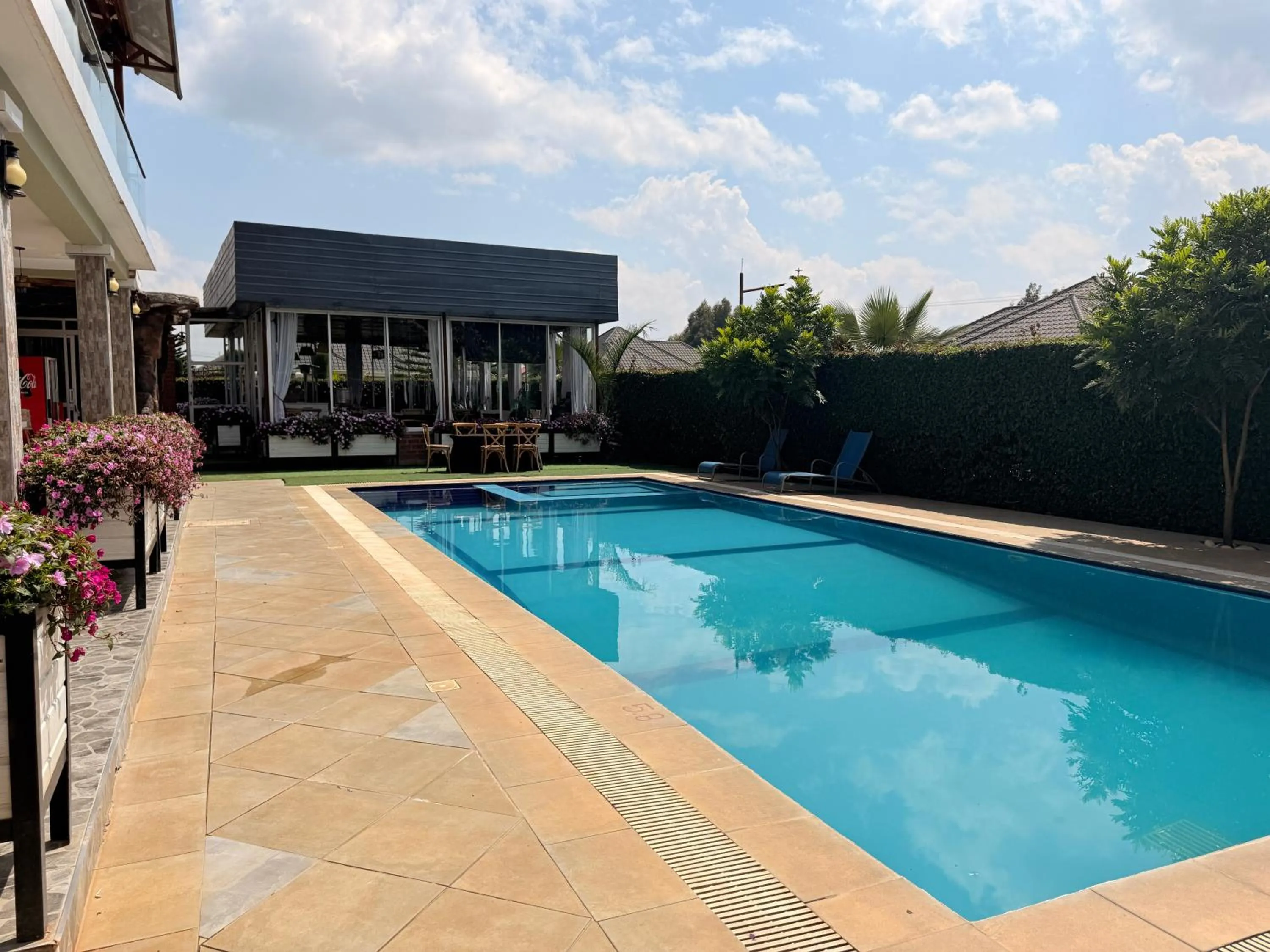 Pool view in Blueberry Villas