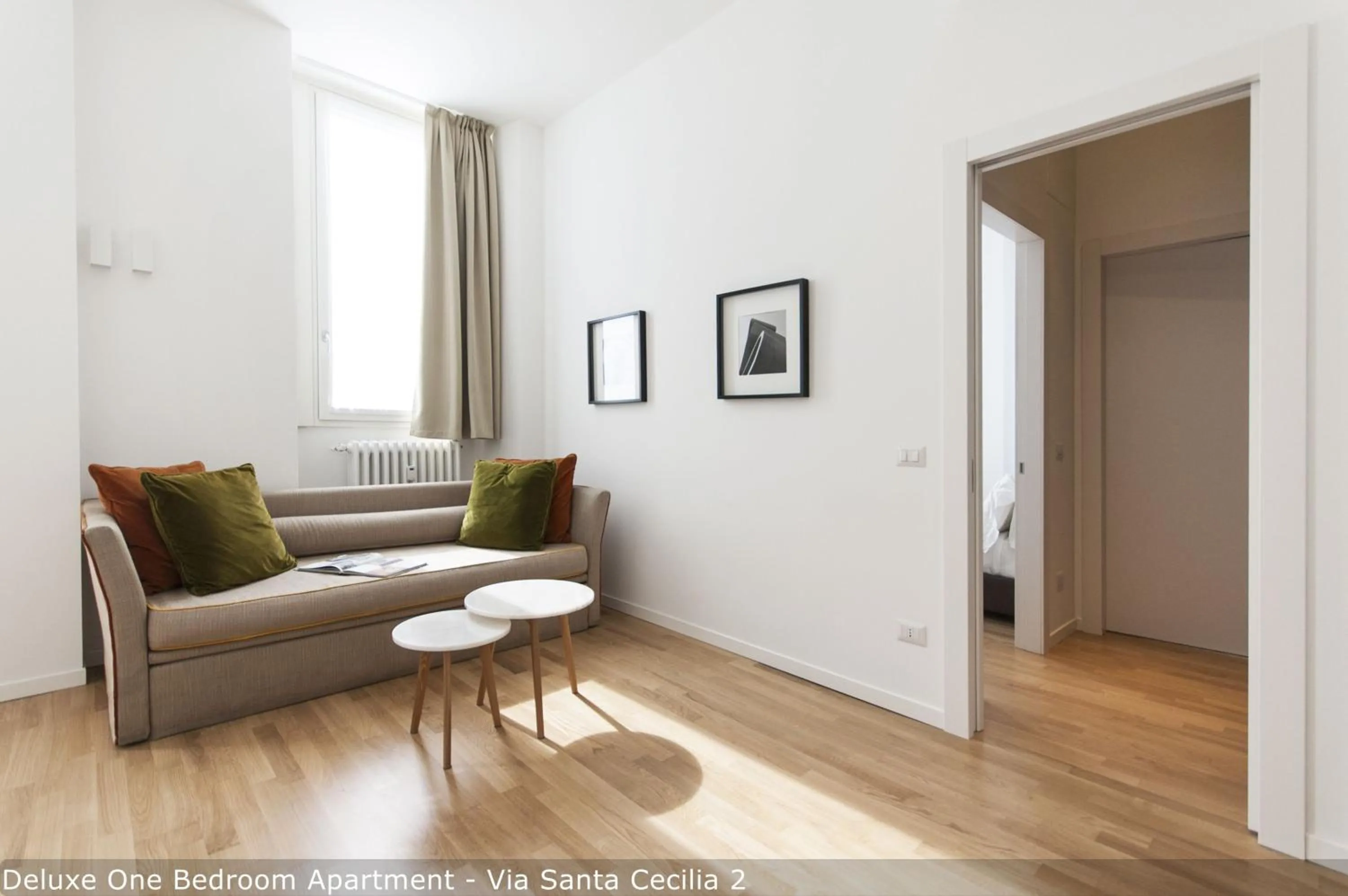 Living room in Brera Apartments in San Babila