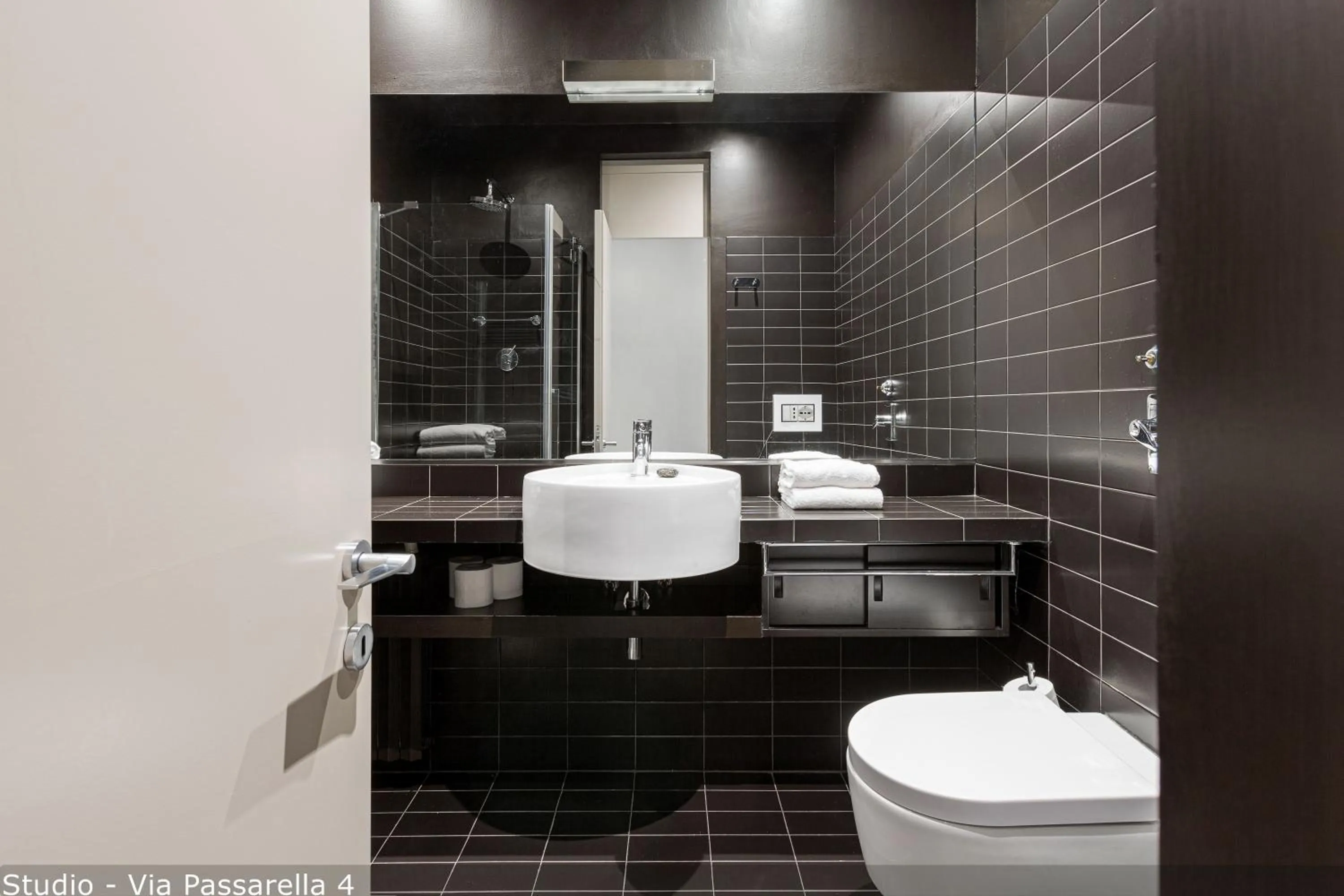 Shower in Brera Apartments in San Babila