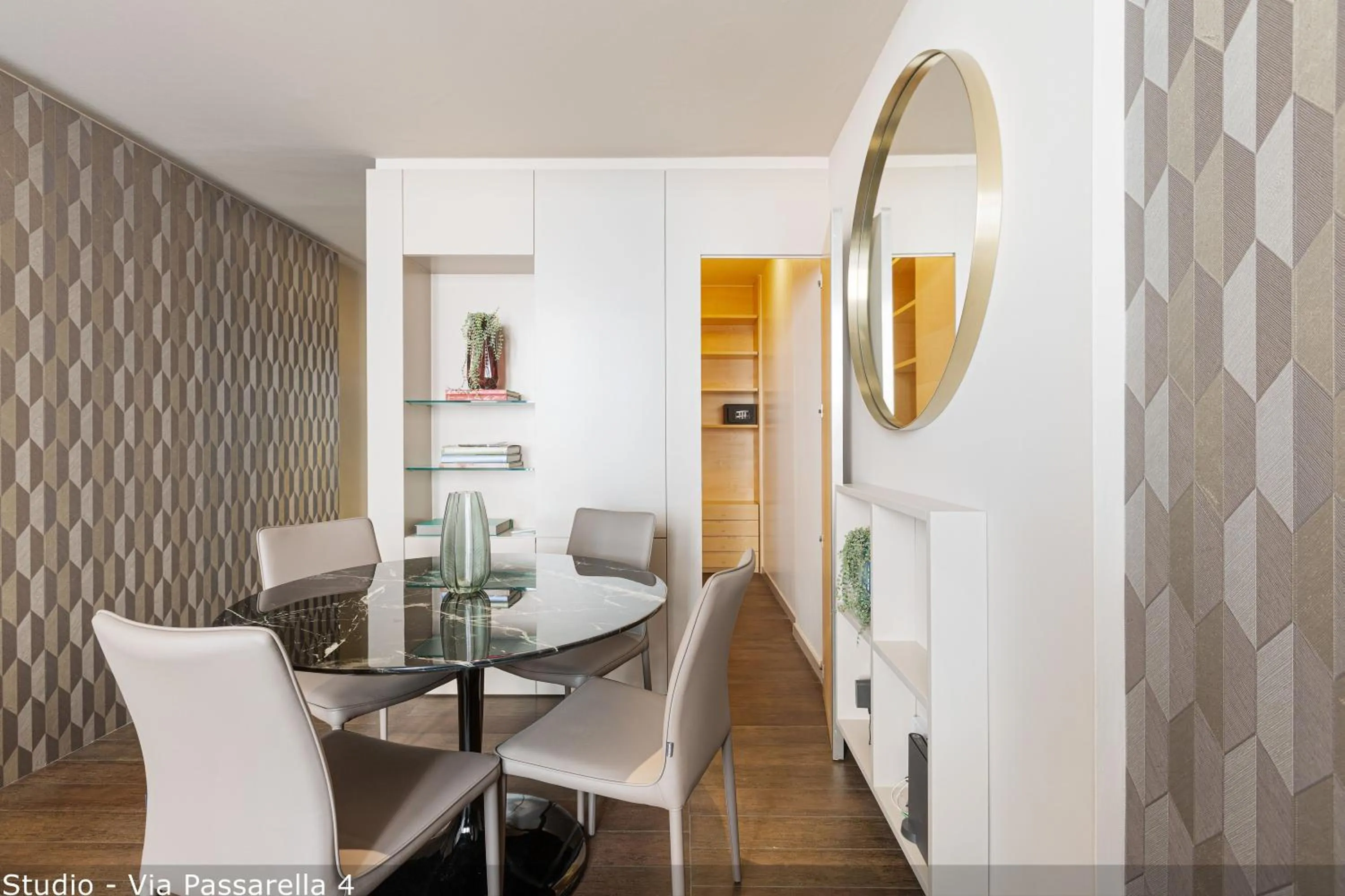 Living room in Brera Apartments in San Babila