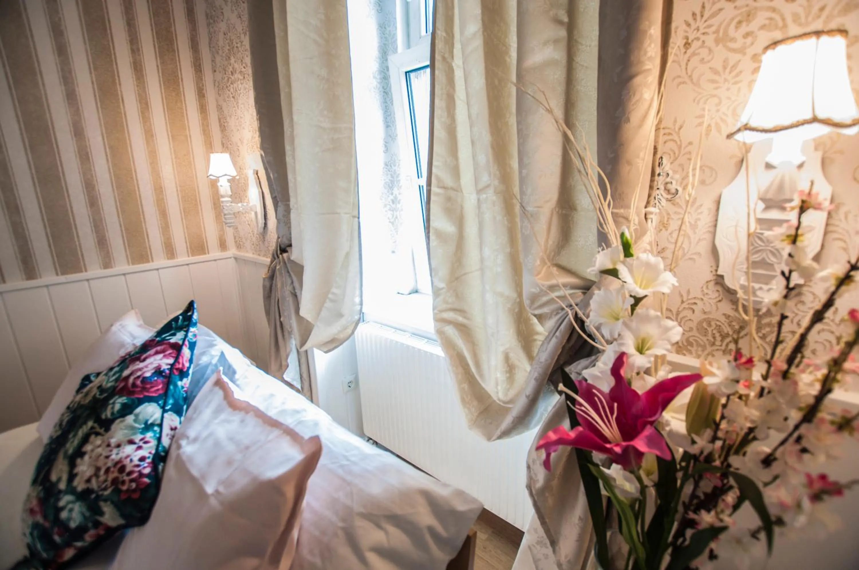 Decorative detail, Bed in Urban Boutique Hotel