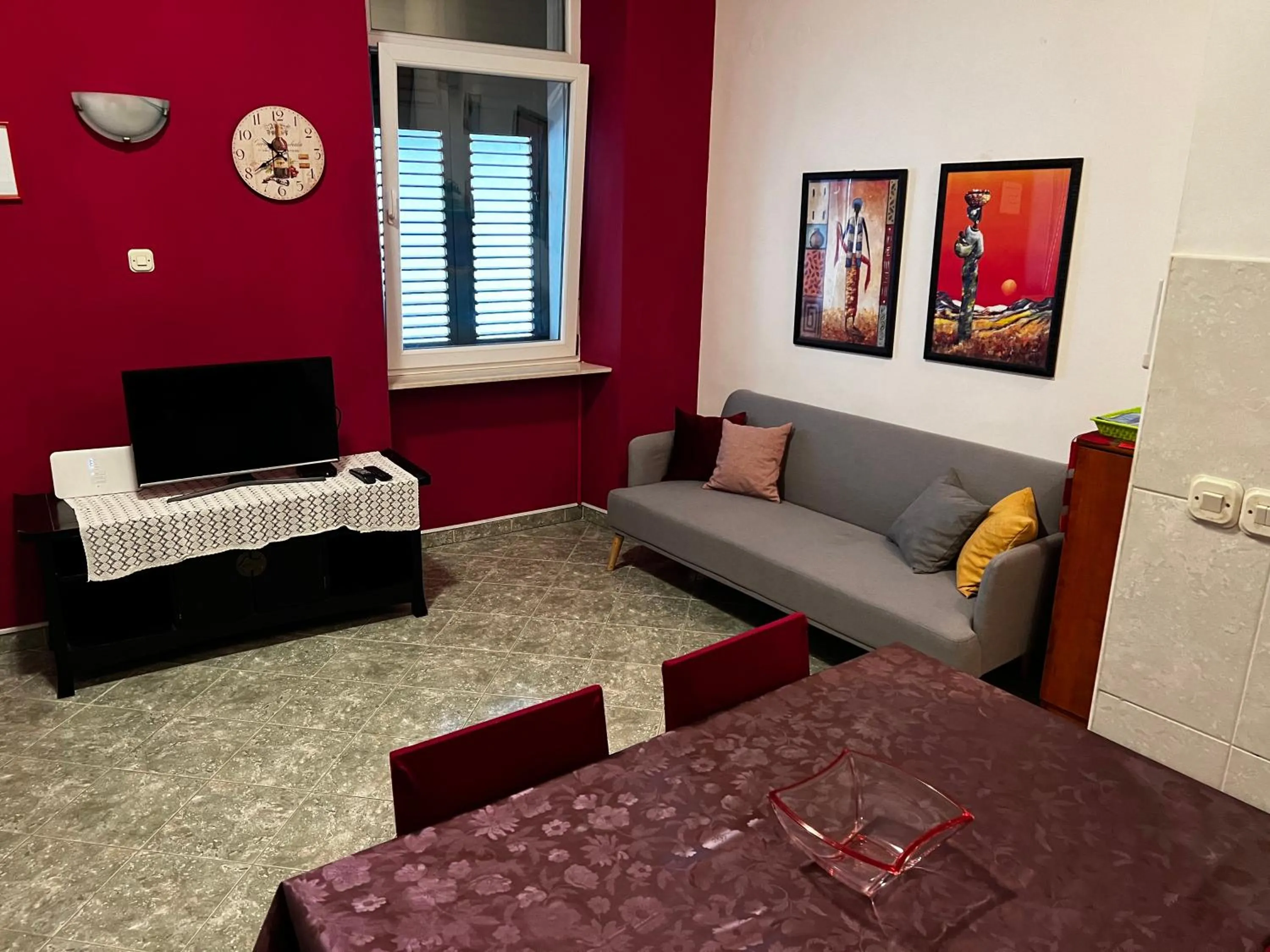 Living room, Bed in Epicenter Apartments Split