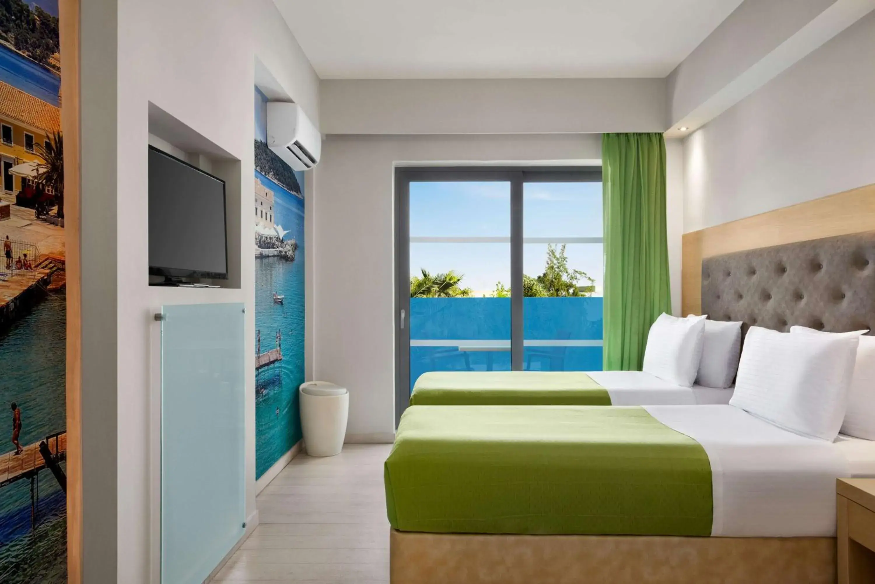 Photo of the whole room, Bed in TRYP by Wyndham Corfu Dassia Photo of the whole room, Bed in TRYP by Wyndham Corfu Dassia