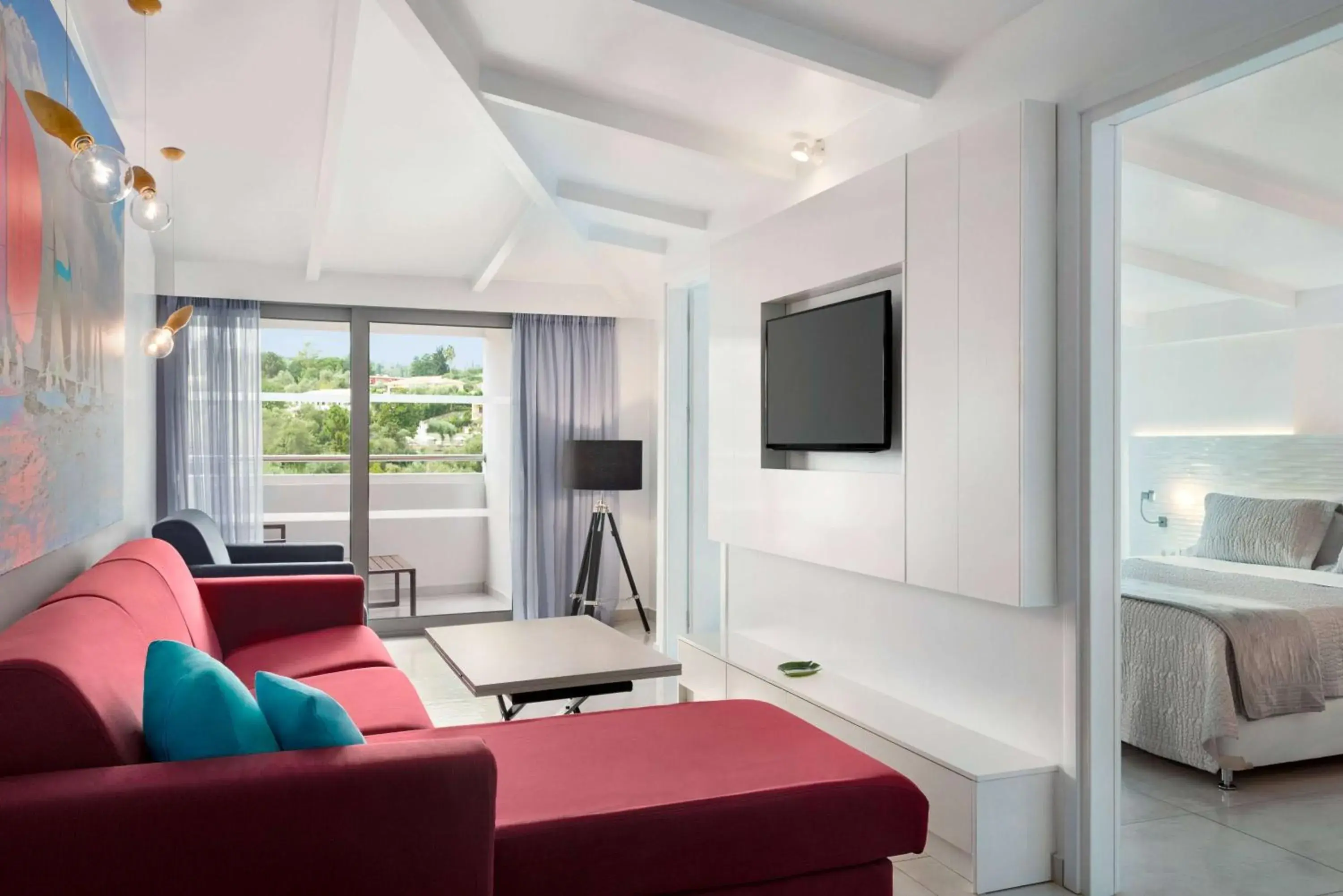 Photo of the whole room, Bed in TRYP by Wyndham Corfu Dassia Photo of the whole room, Bed in TRYP by Wyndham Corfu Dassia