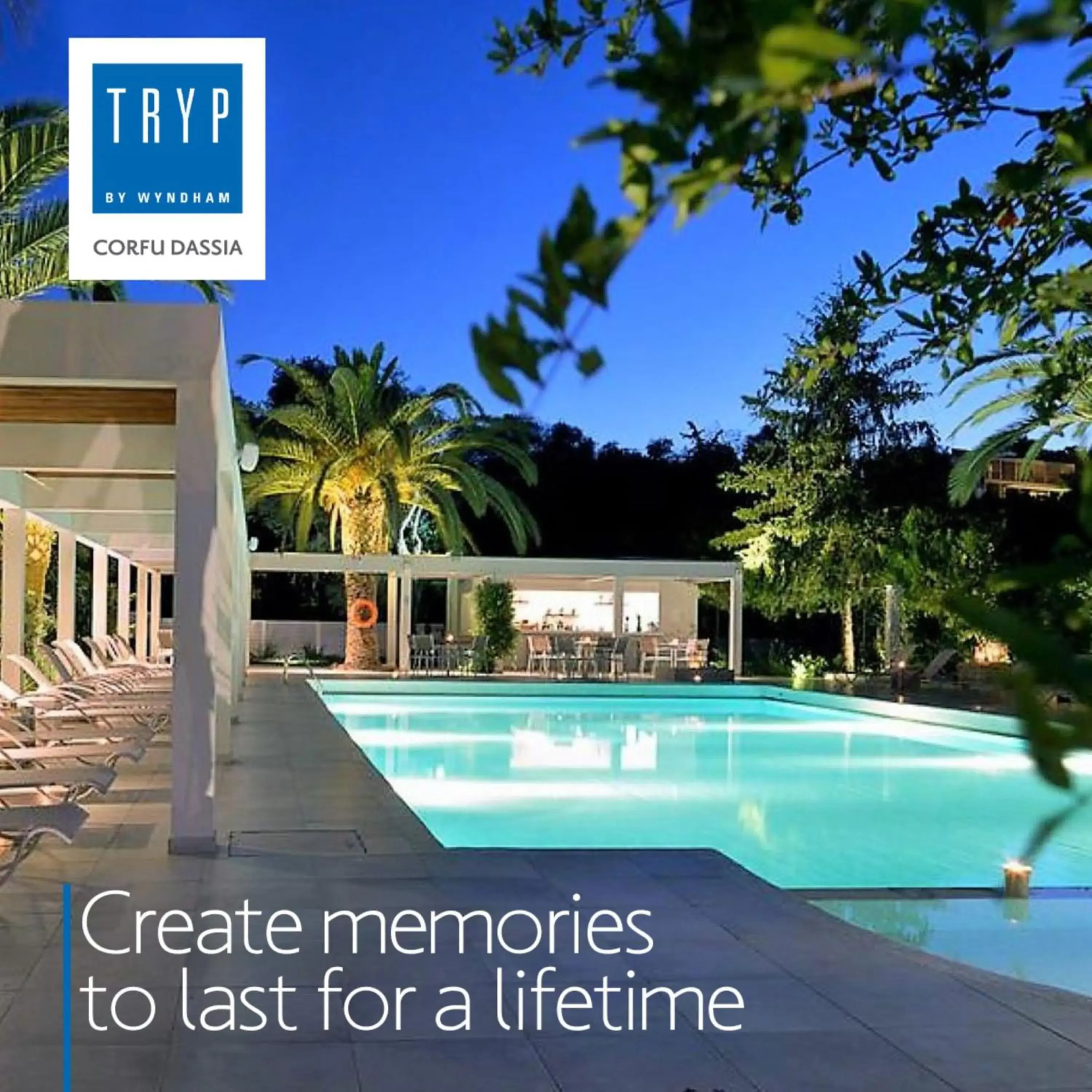 Swimming pool in TRYP by Wyndham Corfu Dassia Swimming pool in TRYP by Wyndham Corfu Dassia