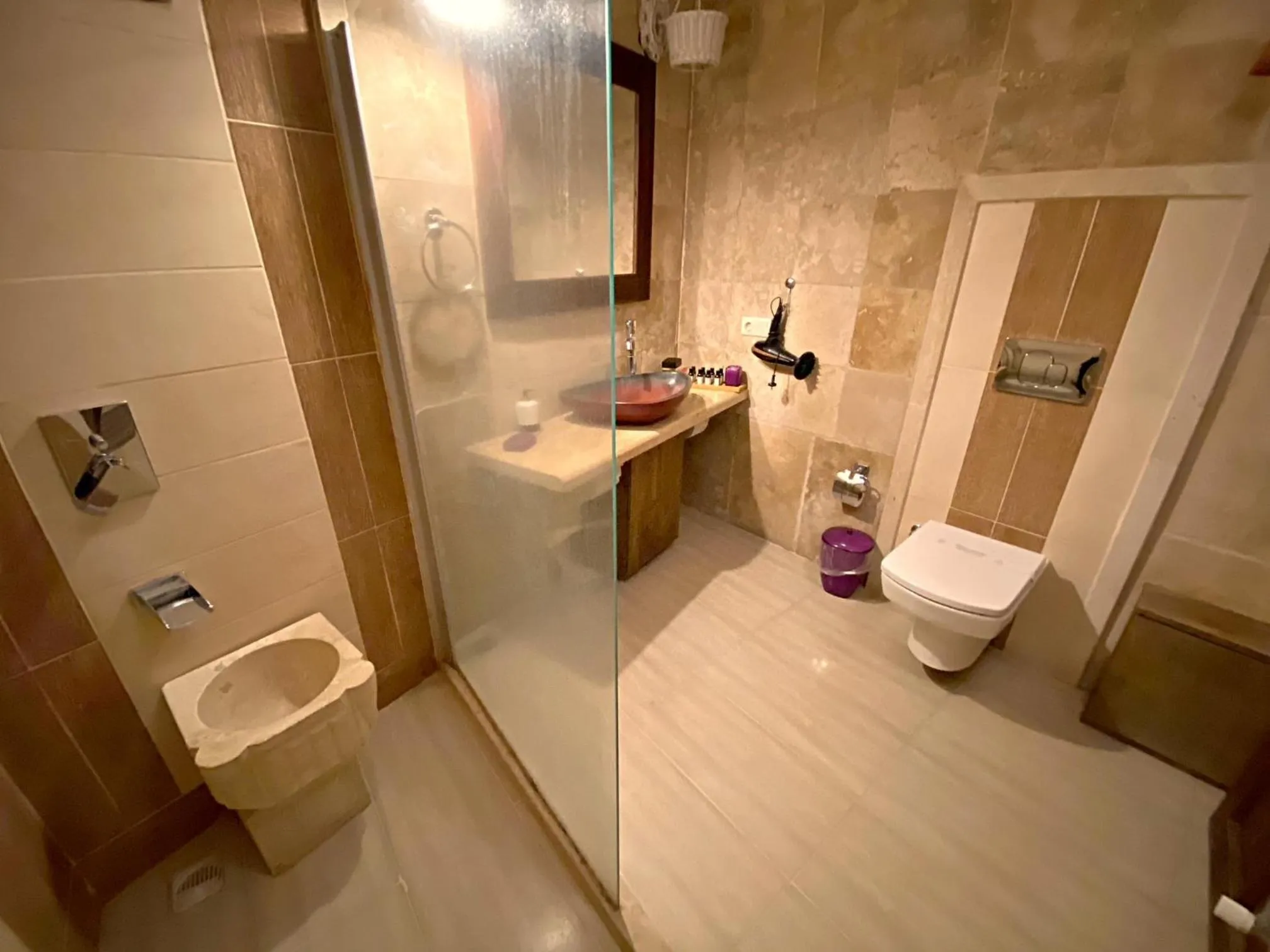 Shower in Mimi Cappadocia Luxury Cave Hotel