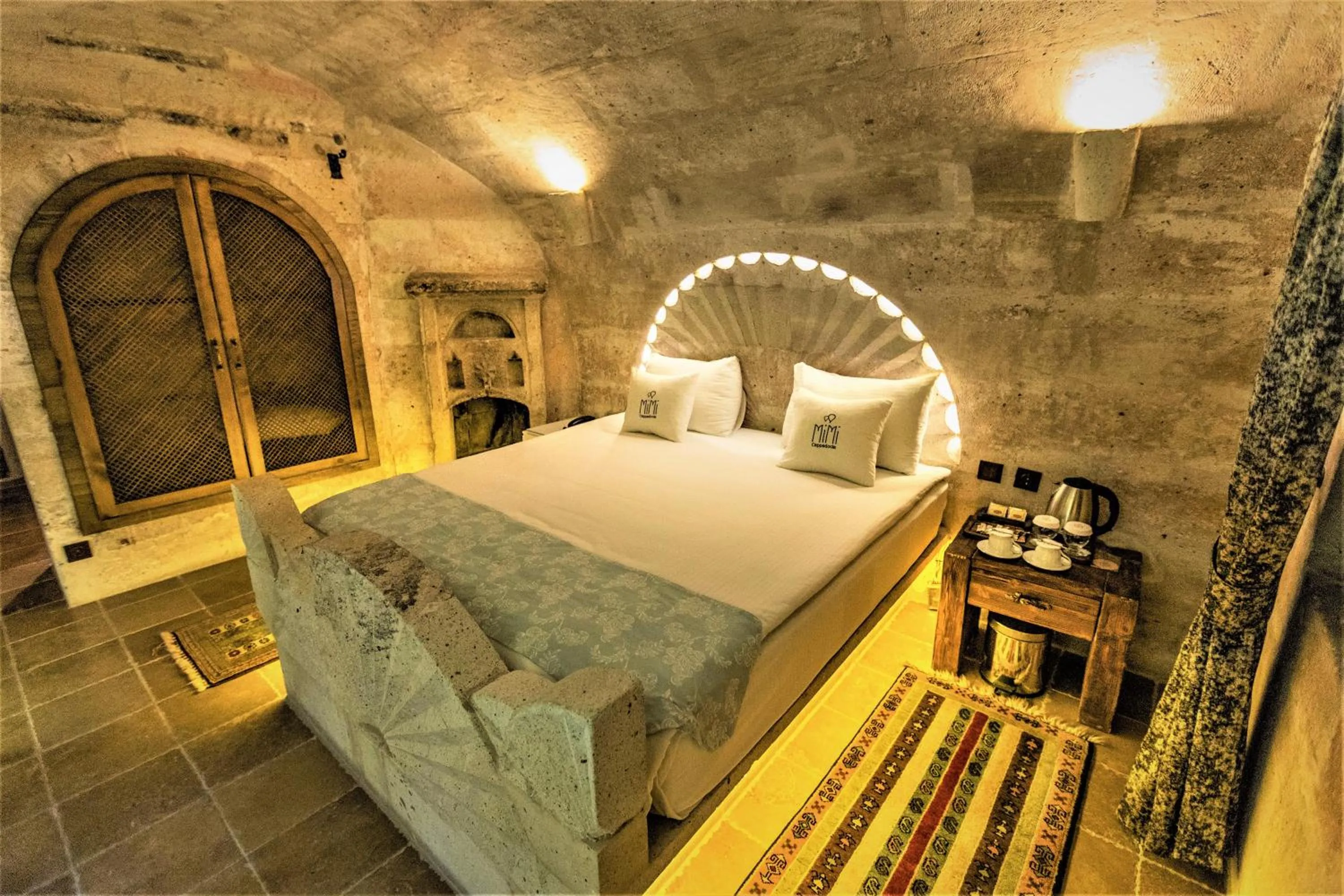 Photo of the whole room, Bed in Mimi Cappadocia Luxury Cave Hotel