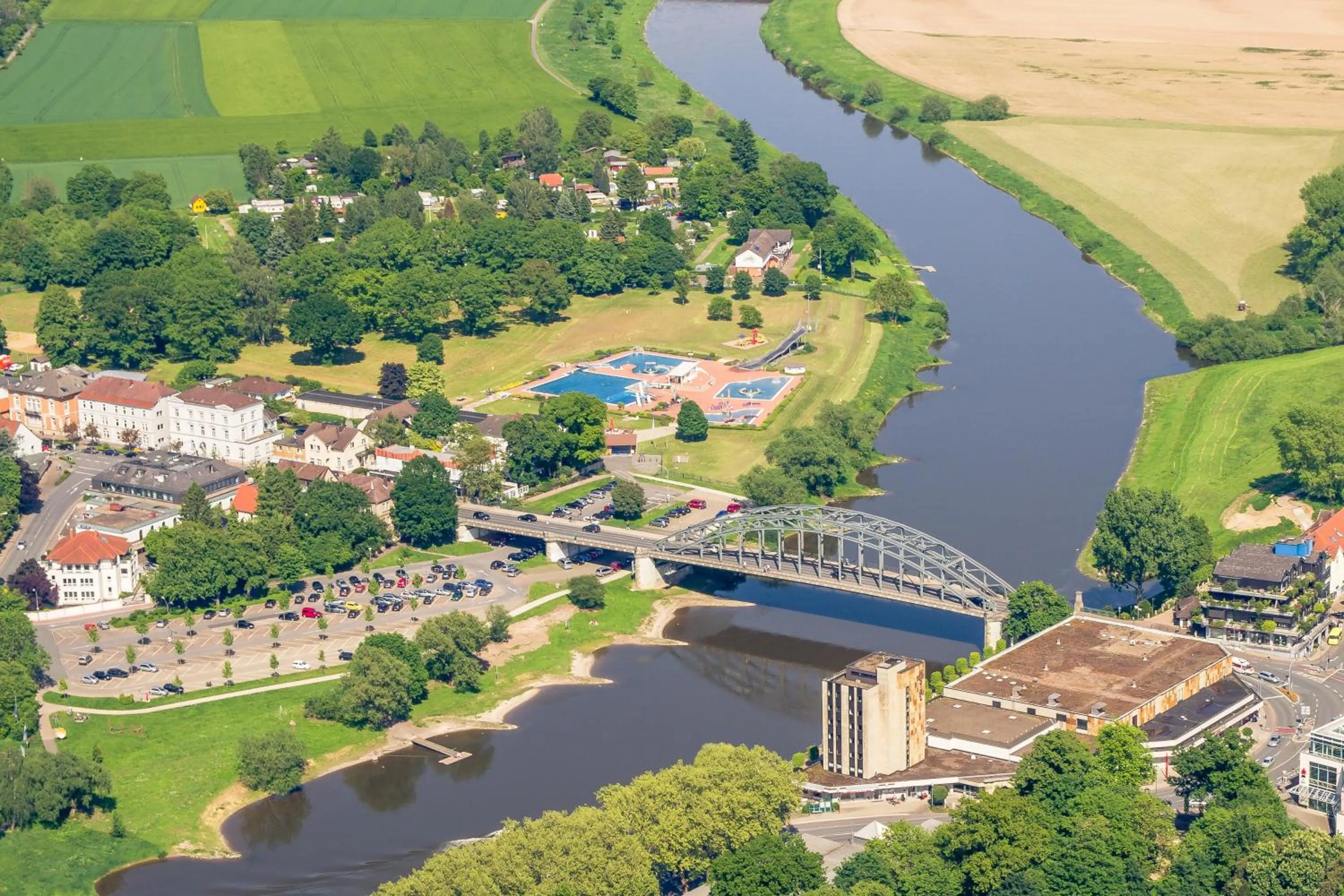Bird's eye view in Hotel Brückentor