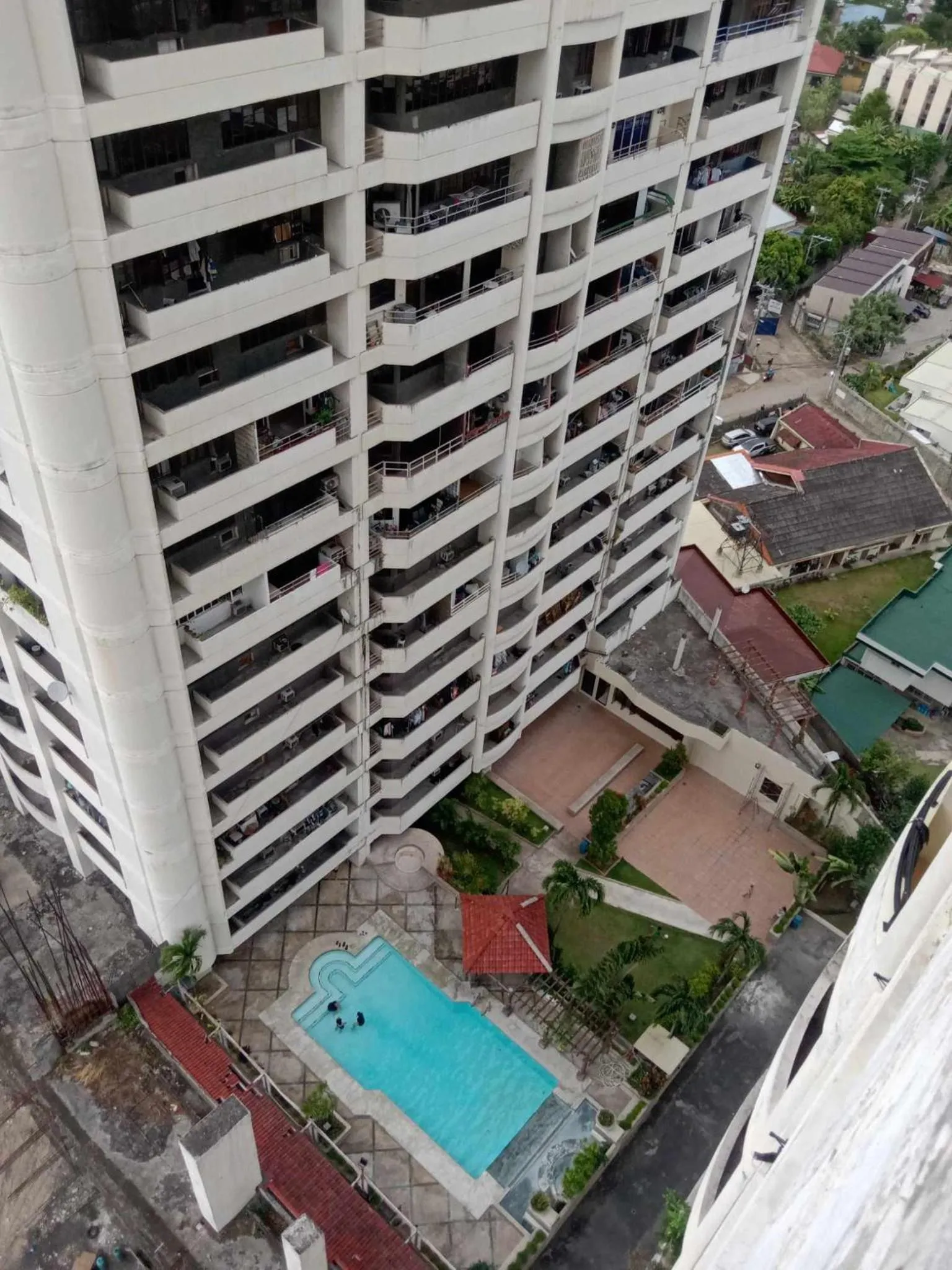 Pool view in JY7 Room Rentals Cebu