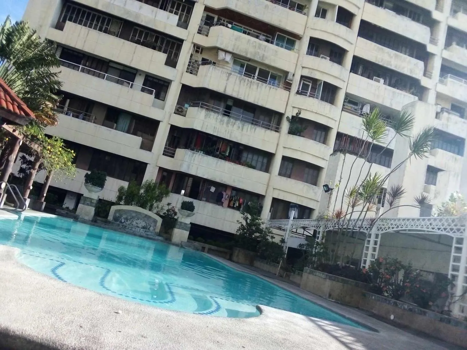 Pool view in JY7 Room Rentals Cebu