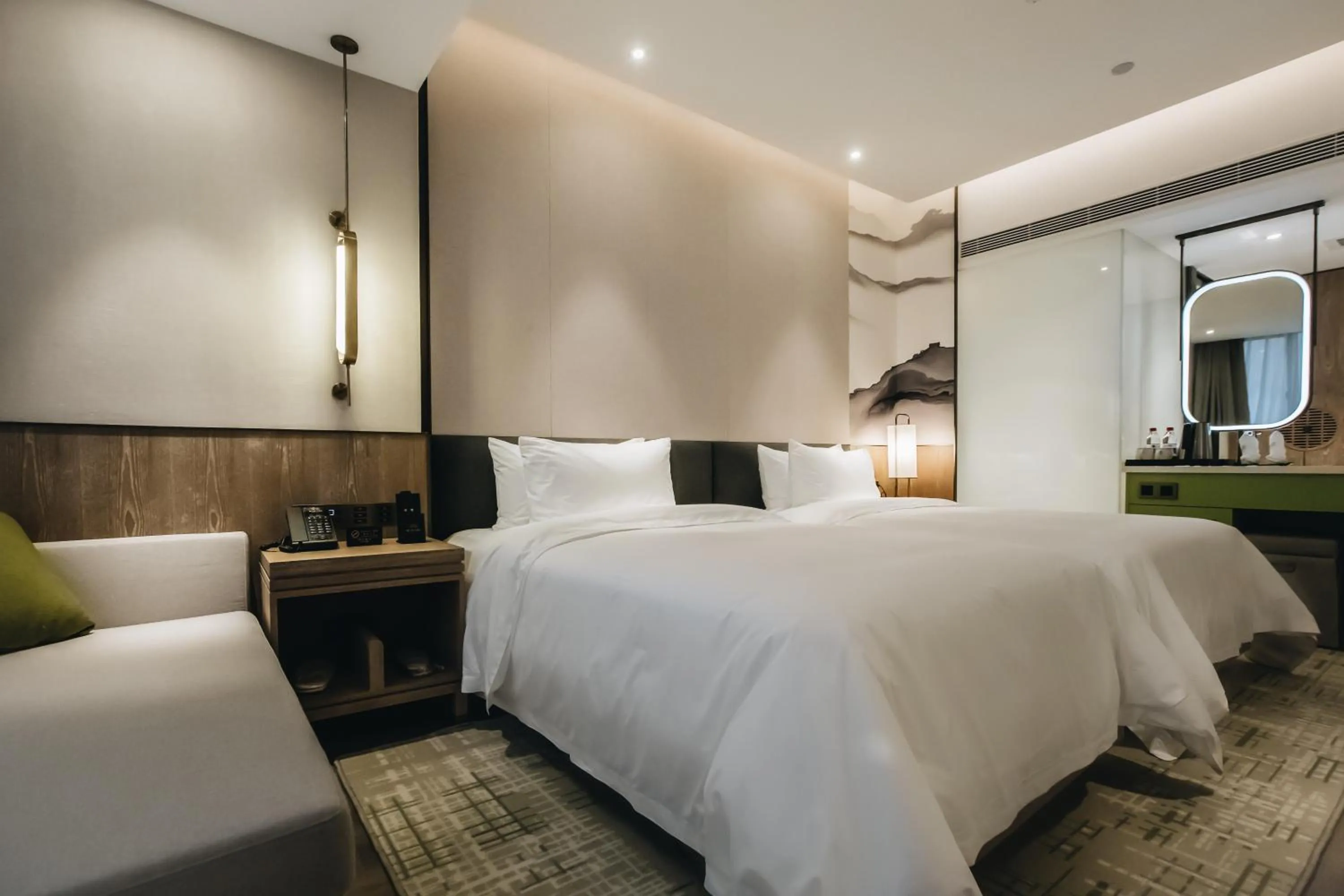 Photo of the whole room, Bed in Orienwit Hotel-Free Shuttle Bus fir Canton Fair