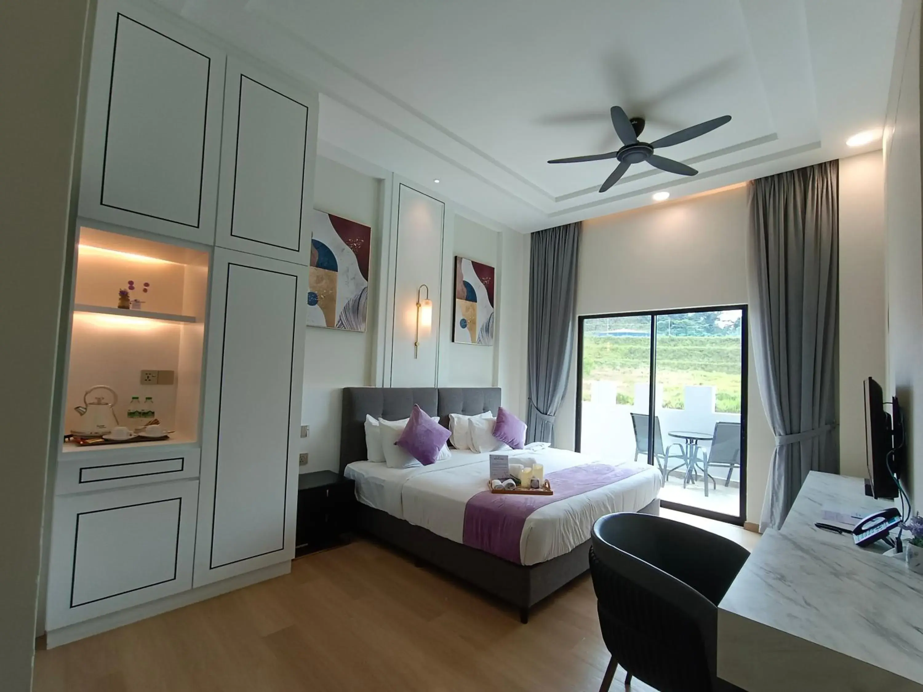 Bed in Cameron Lavender Mansion by PLAY Bed in Cameron Lavender Mansion by PLAY