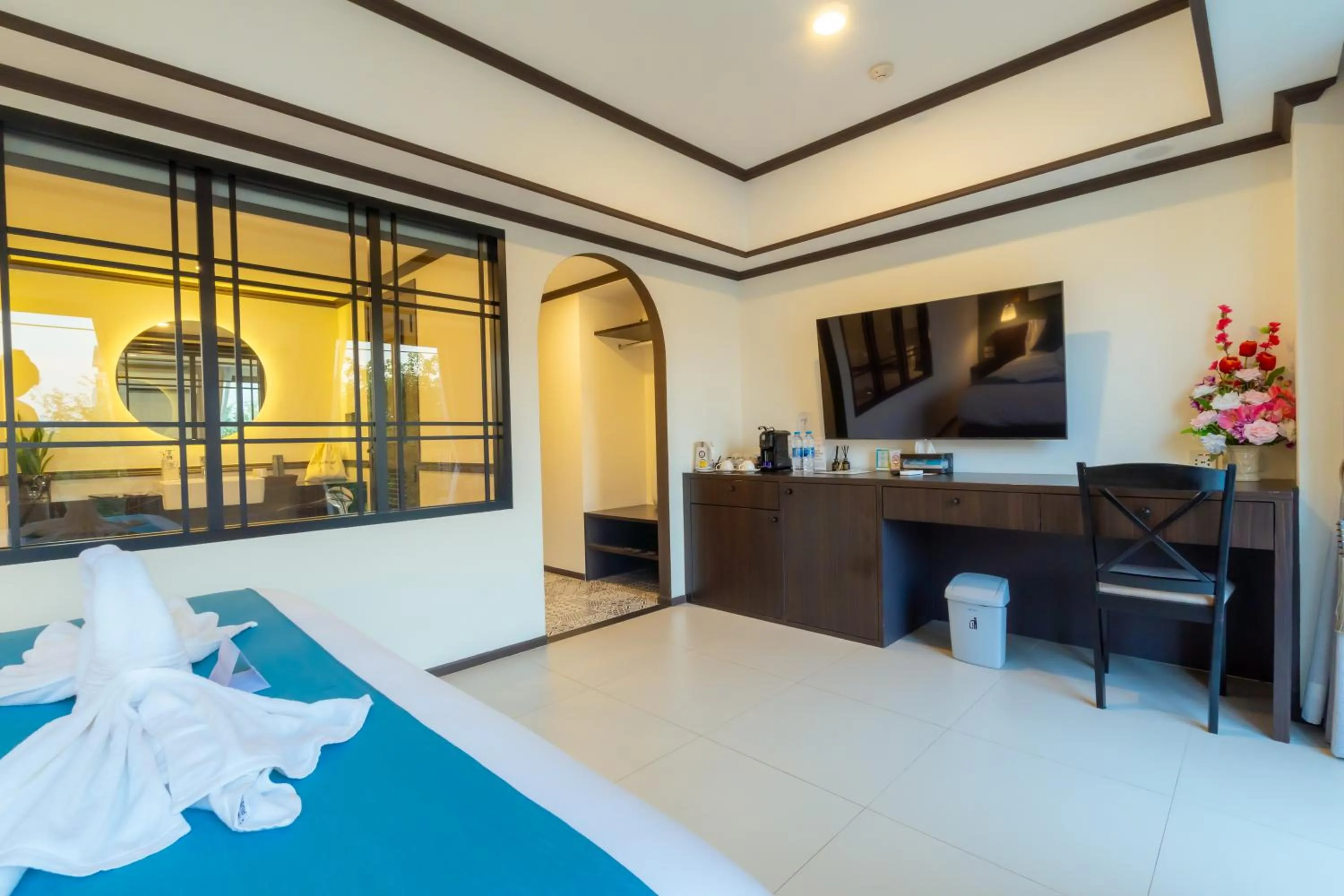 Bed in Le ville lanna Chiang Mai Gate Old Town Hotel