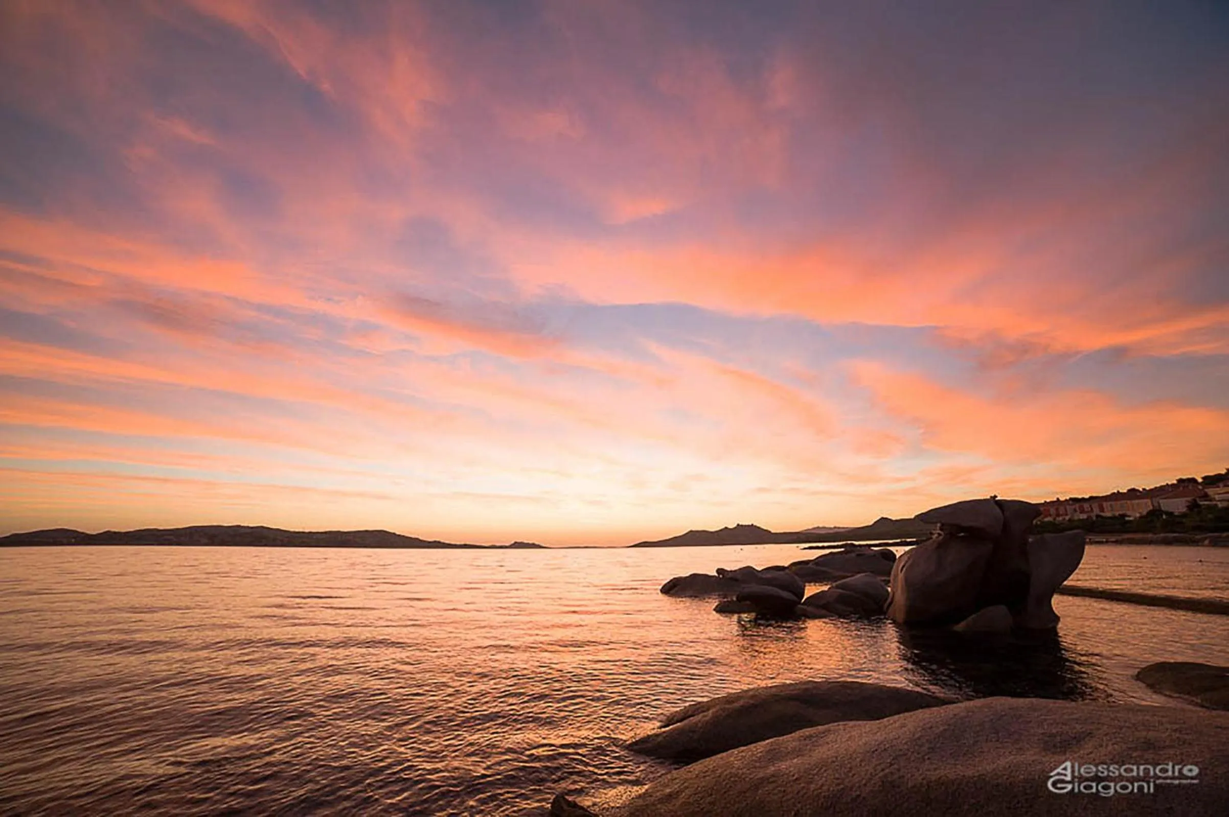 Sunset in Residenze L'Isola Surf House