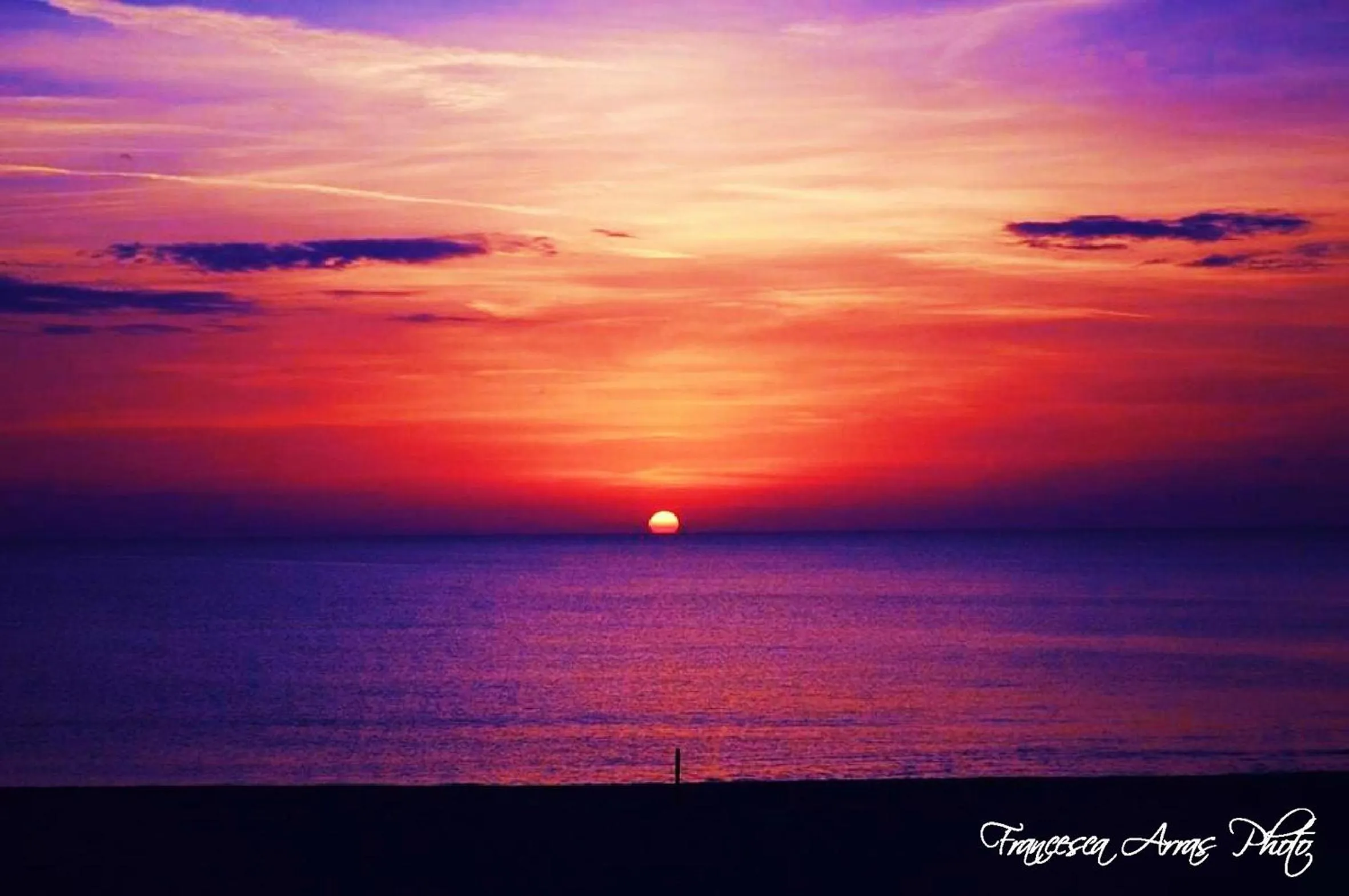 Sunset in Residenze L'Isola Surf House