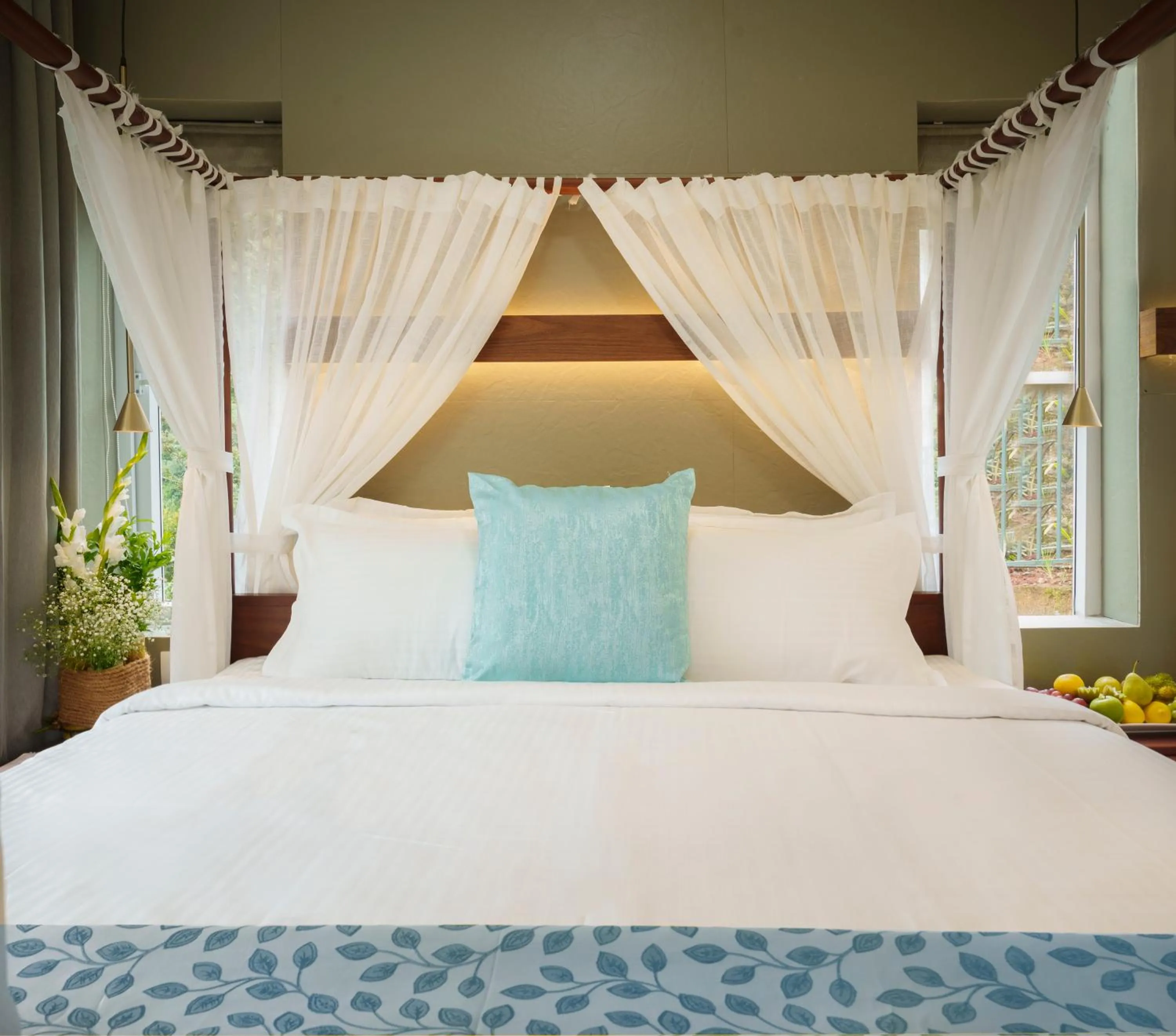 Bed in Eden Woods Resorts and Spa
