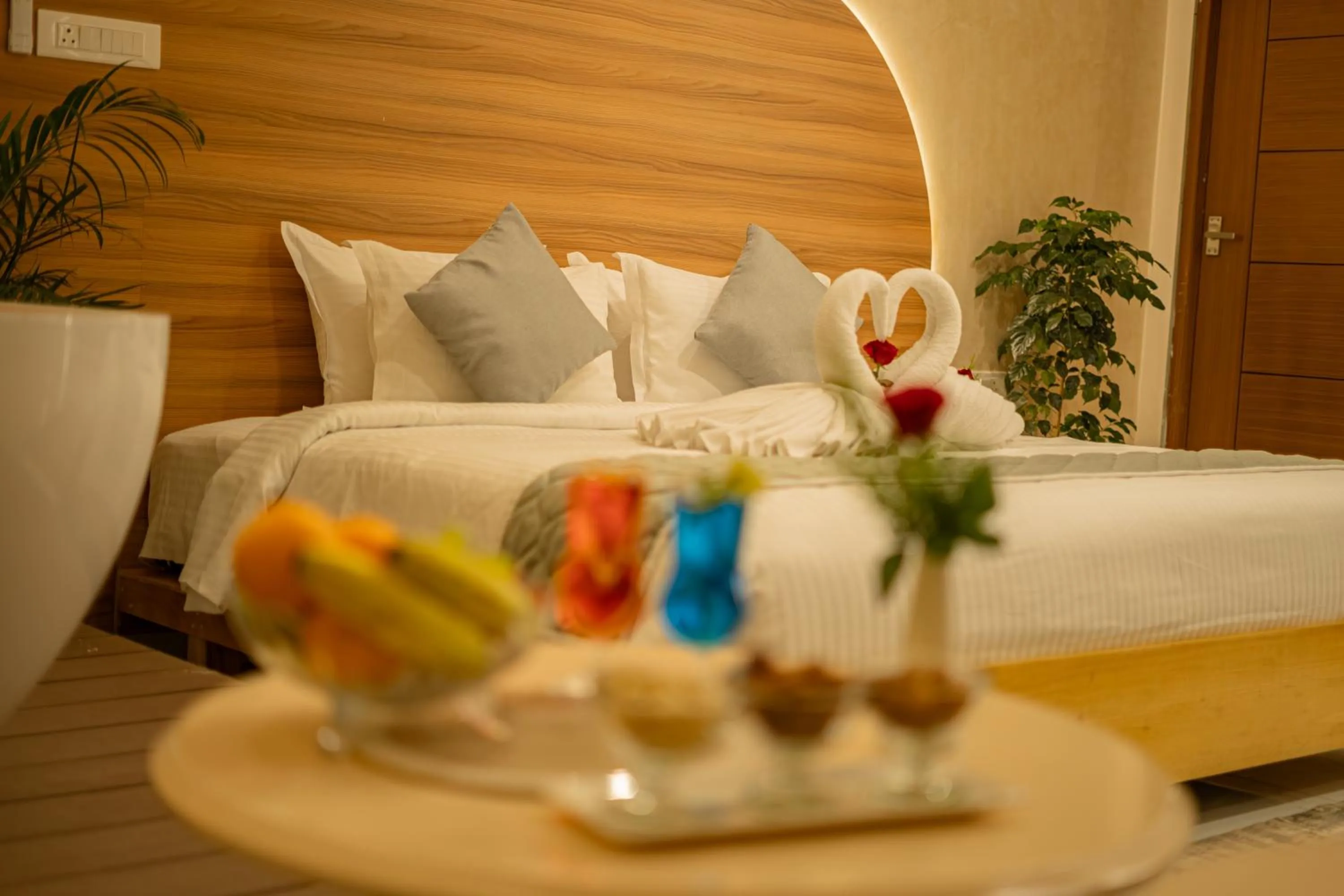 Bed in Eden Woods Resorts and Spa