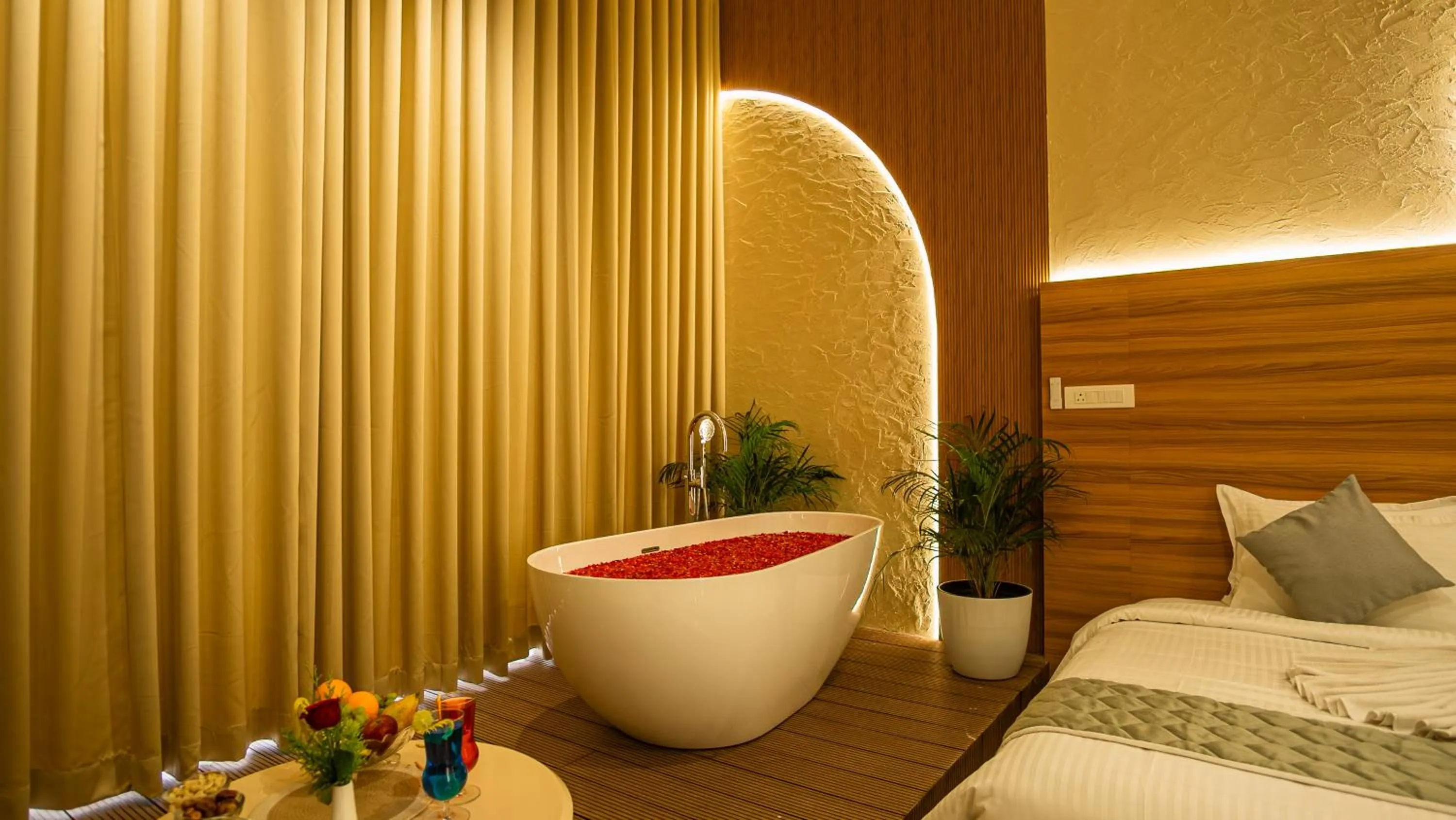 Bed in Eden Woods Resorts and Spa