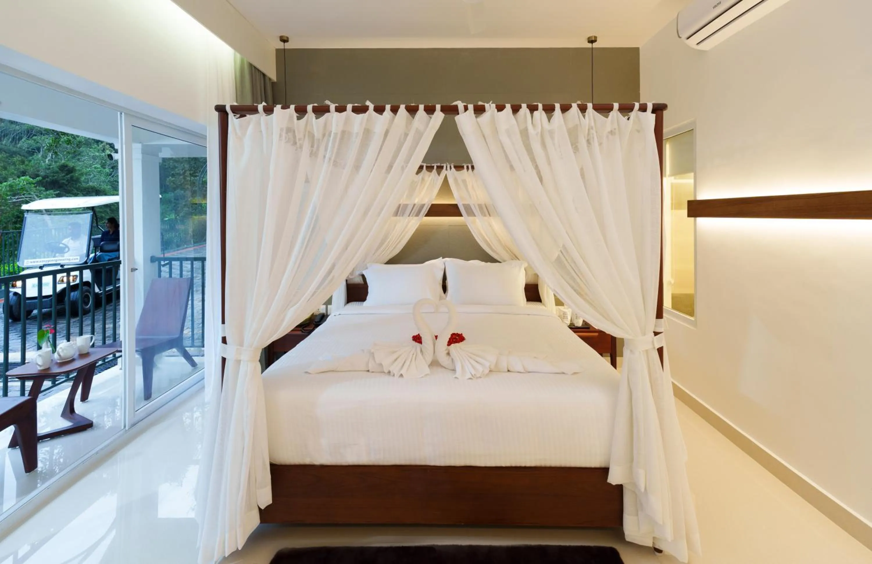 Bed in Eden Woods Resorts and Spa