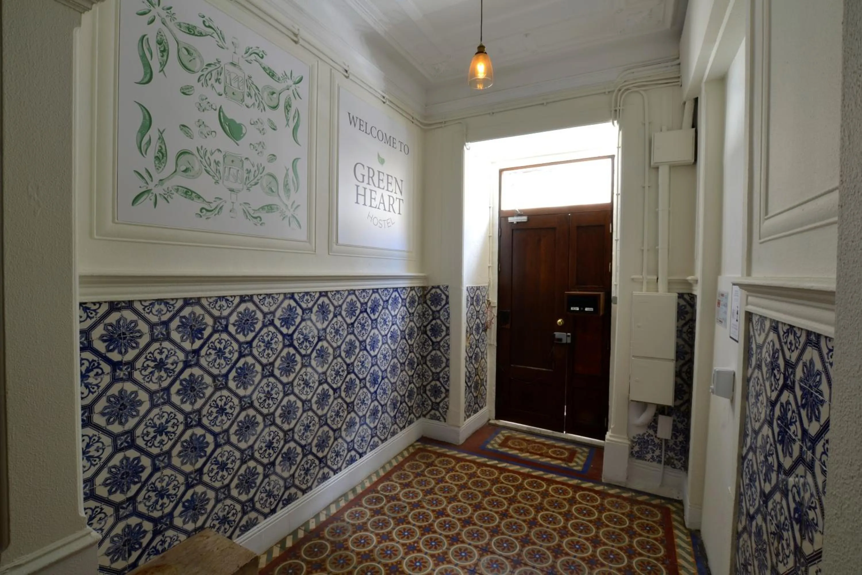 Facade/entrance in Green Heart Hostel