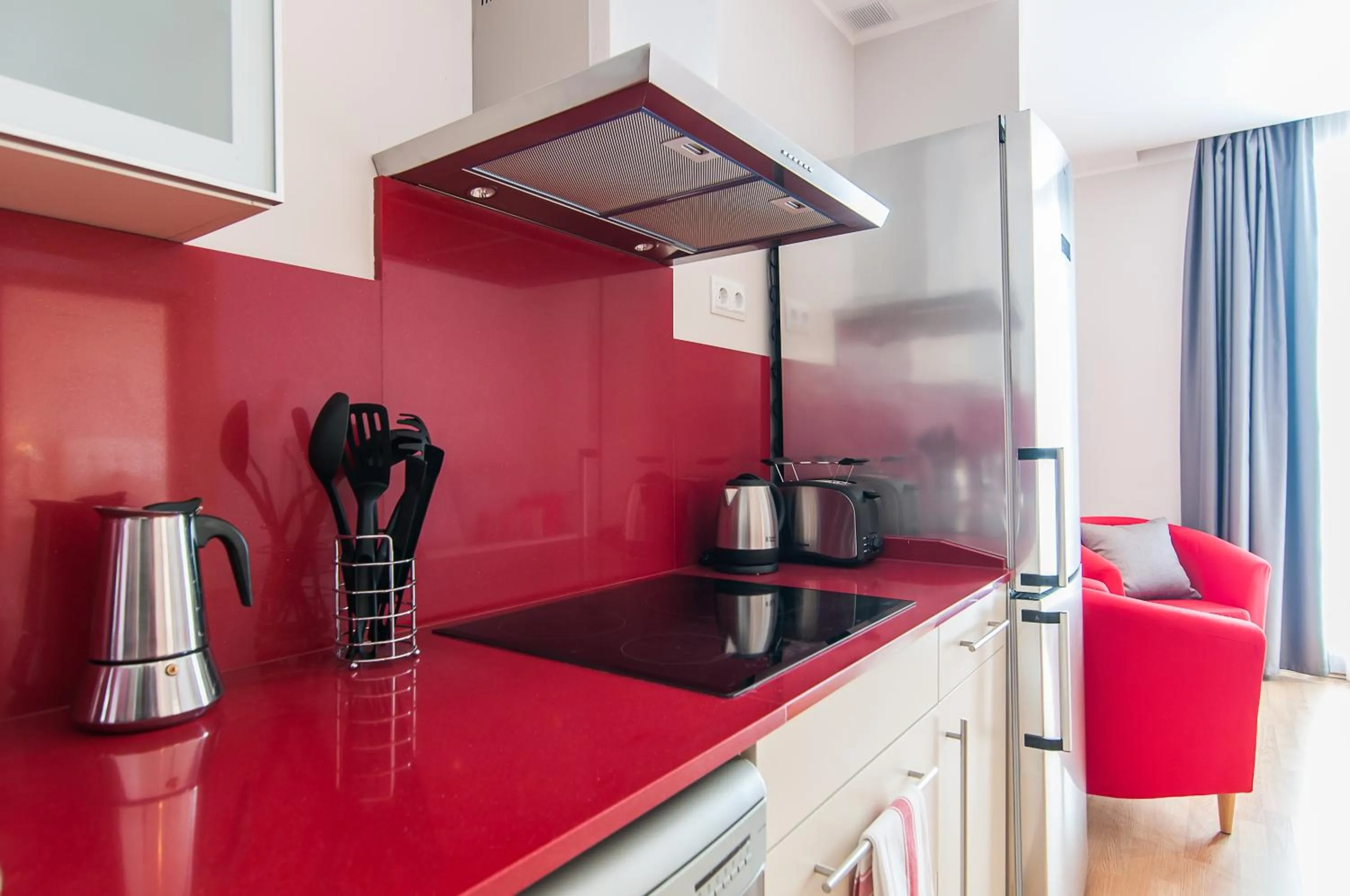 Kitchen or kitchenette in Pelayo Deluxe Apartments