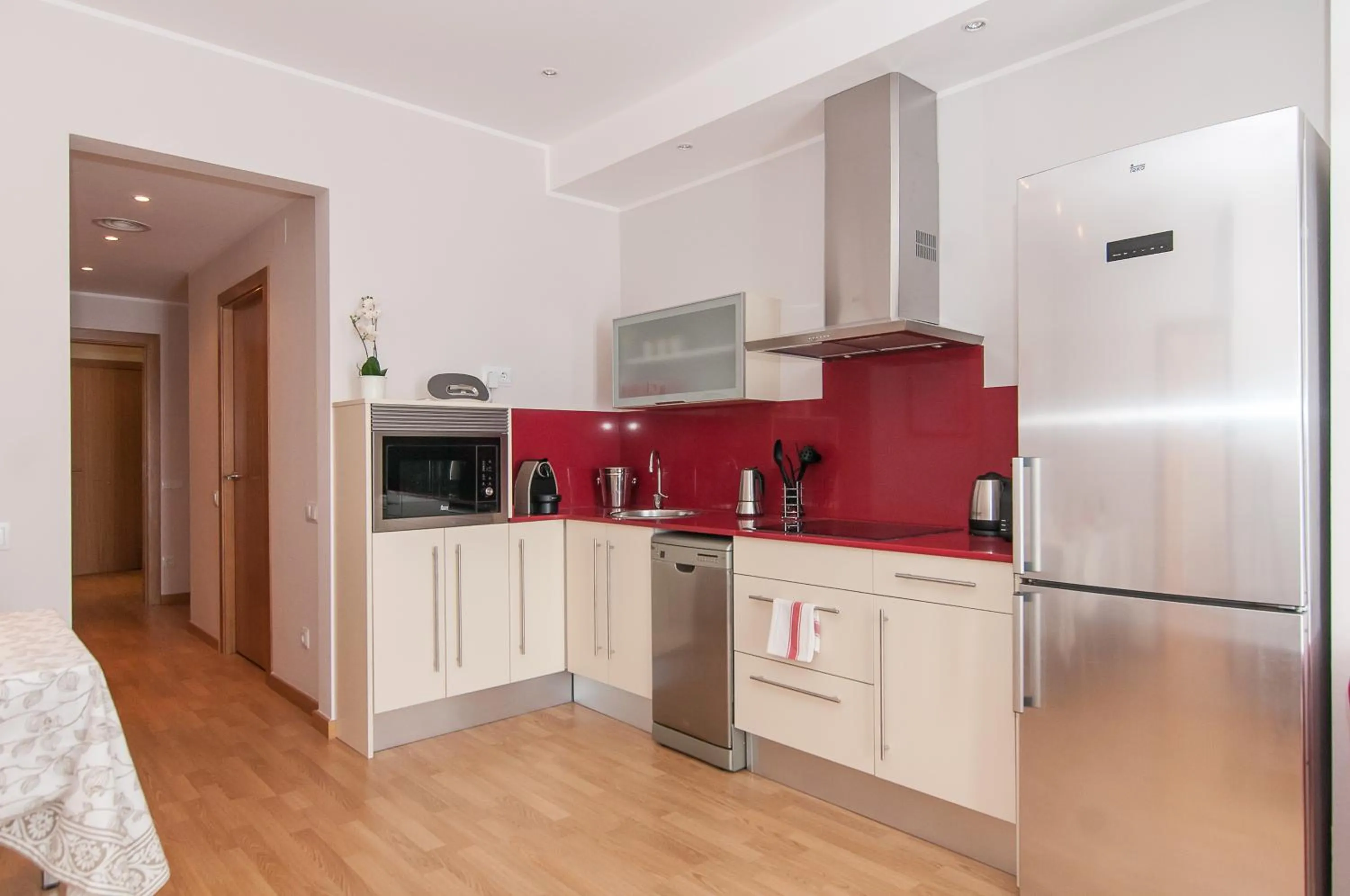 Kitchen or kitchenette in Pelayo Deluxe Apartments