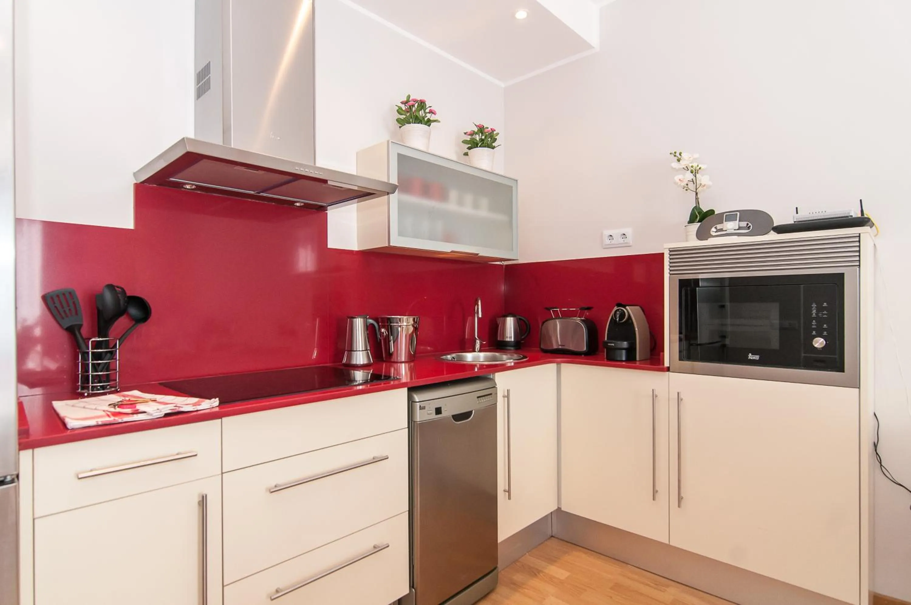 Kitchen or kitchenette in Pelayo Deluxe Apartments