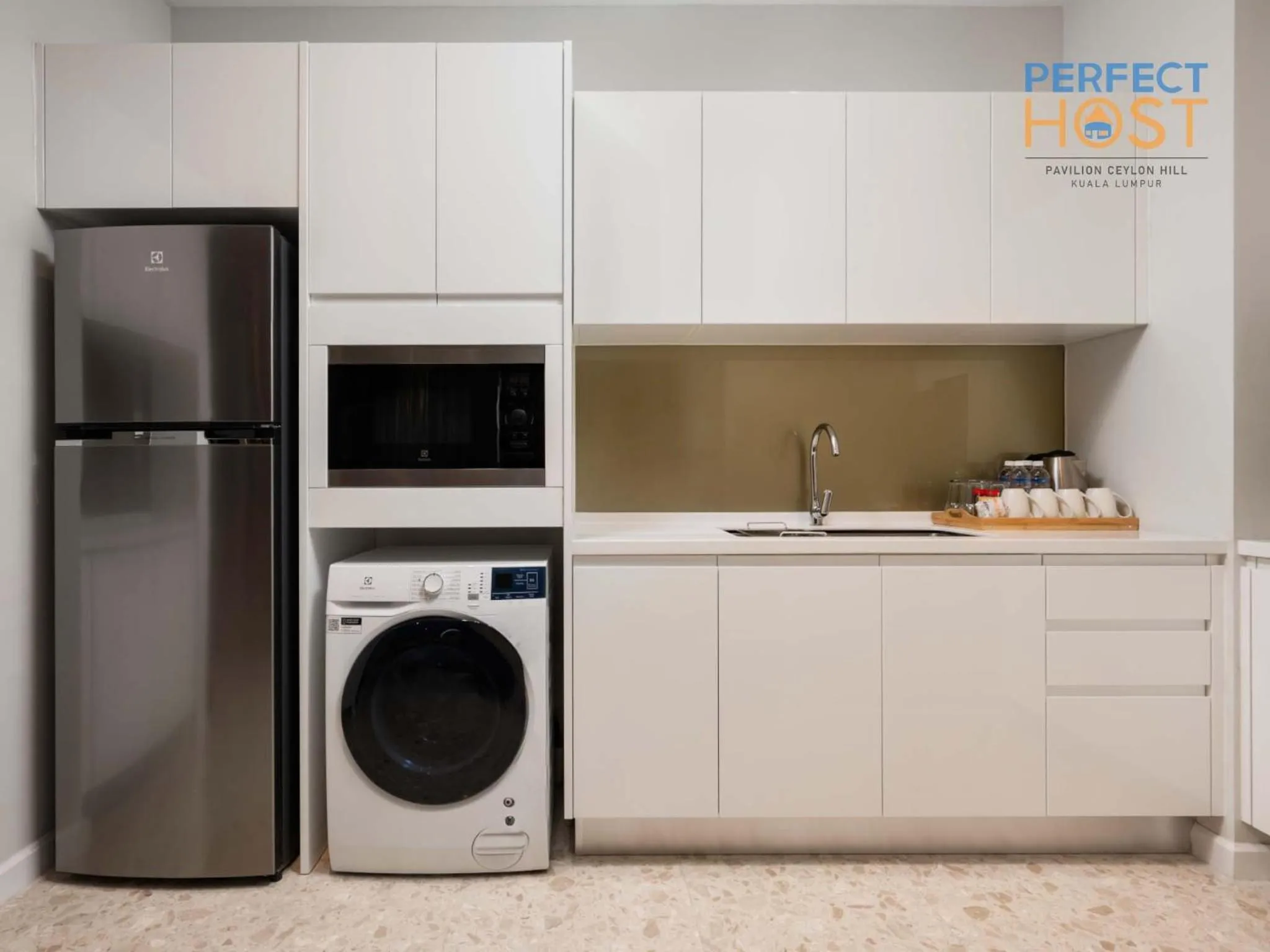 Kitchen or kitchenette in Pavilion Ceylon Hill Suites, Bukit Bintang by Perfect Host