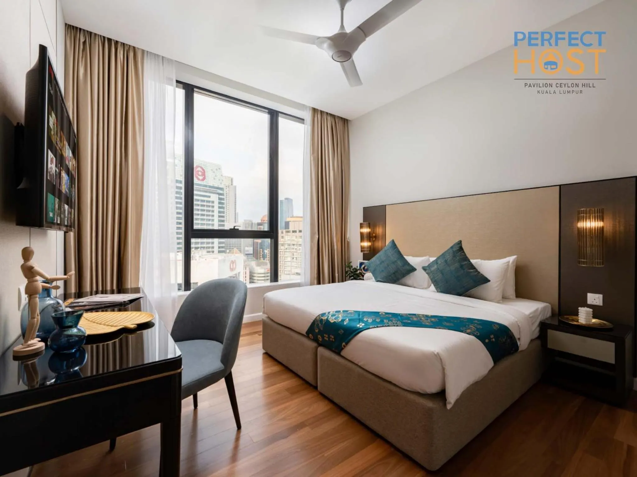 Bed in Pavilion Ceylon Hill Suites, Bukit Bintang by Perfect Host