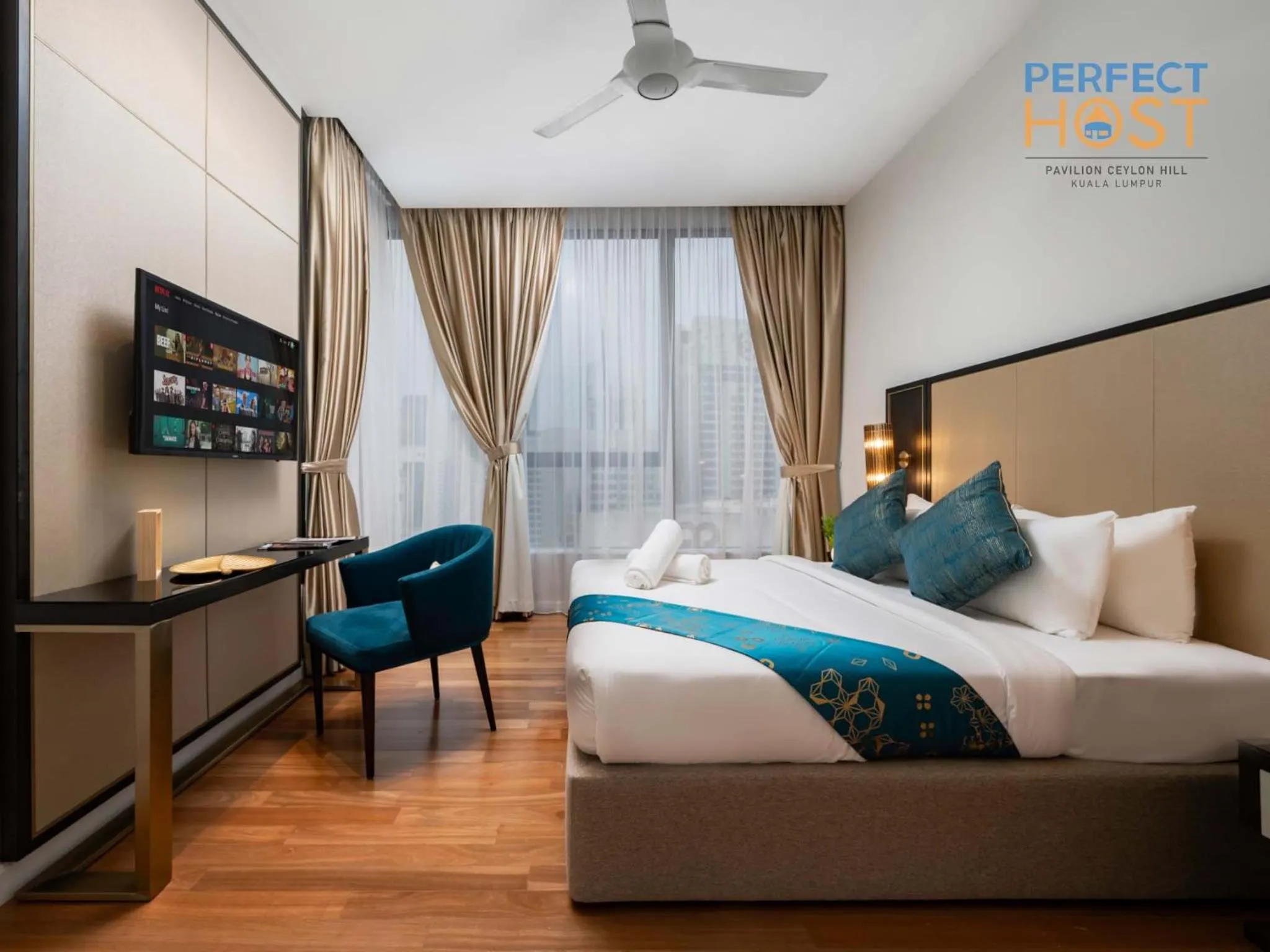 Bed in Pavilion Ceylon Hill Suites, Bukit Bintang by Perfect Host