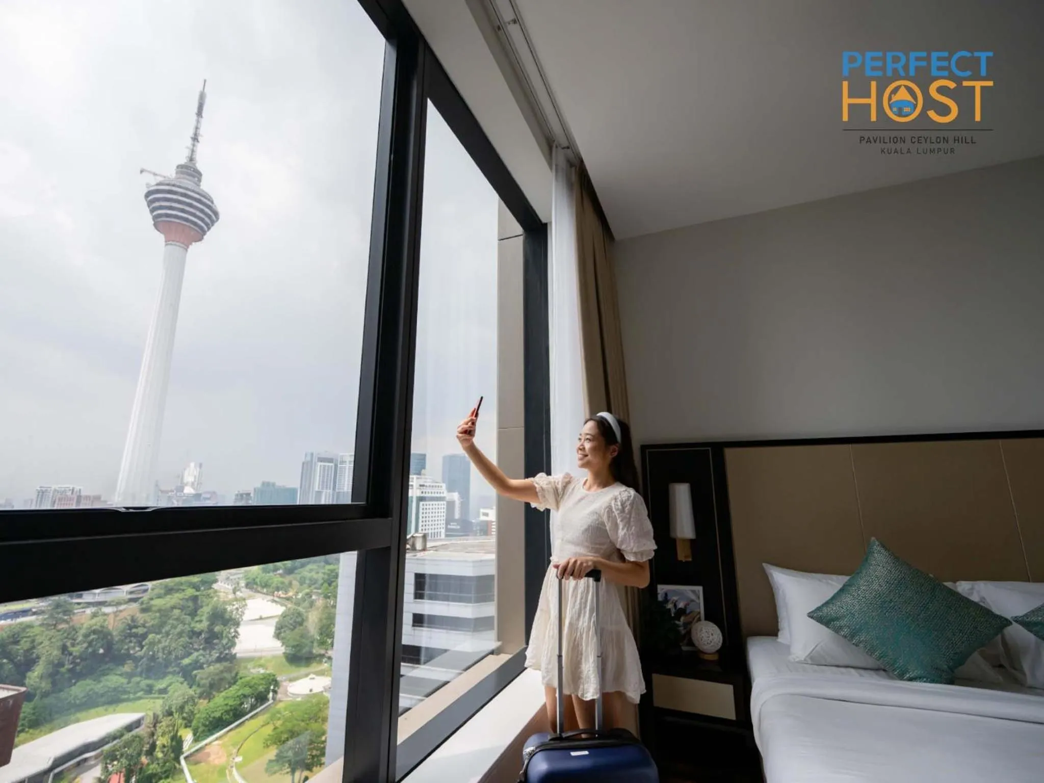 Bed in Pavilion Ceylon Hill Suites, Bukit Bintang by Perfect Host