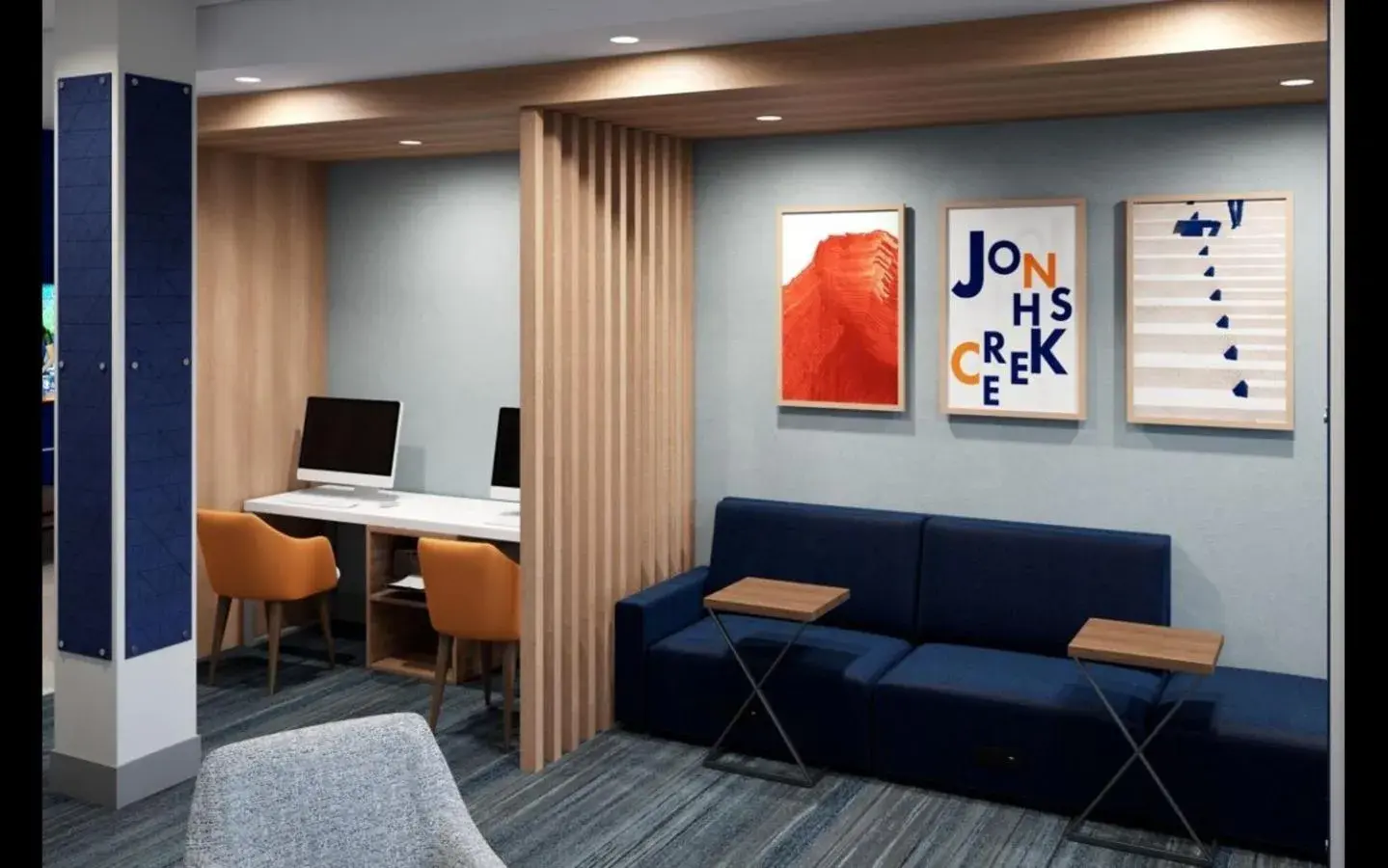 Business facilities, Seating Area in Holiday Inn Express Cape Canaveral, an IHG Hotel