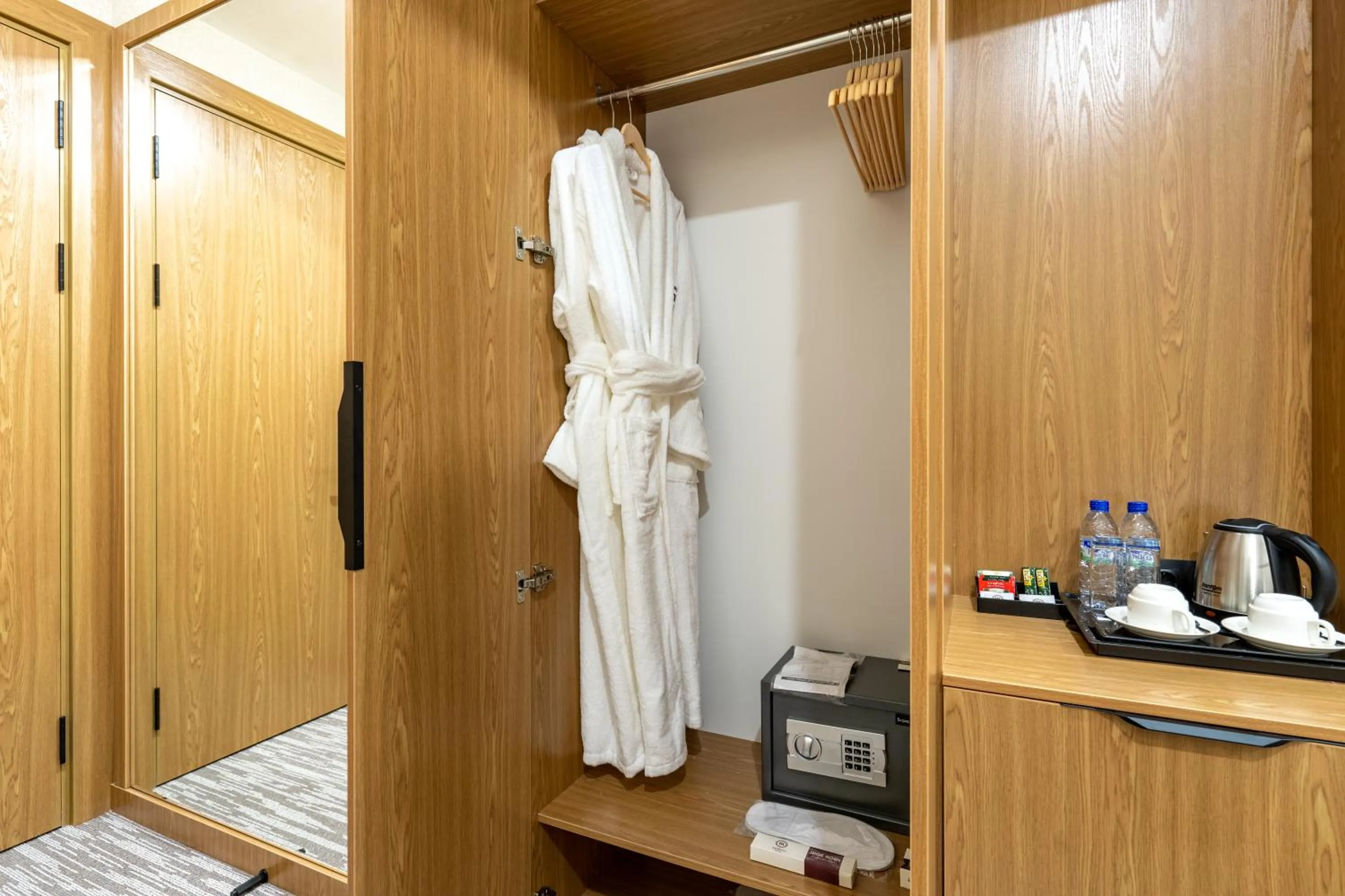 wardrobe, Bed in MIRZO HOTEL