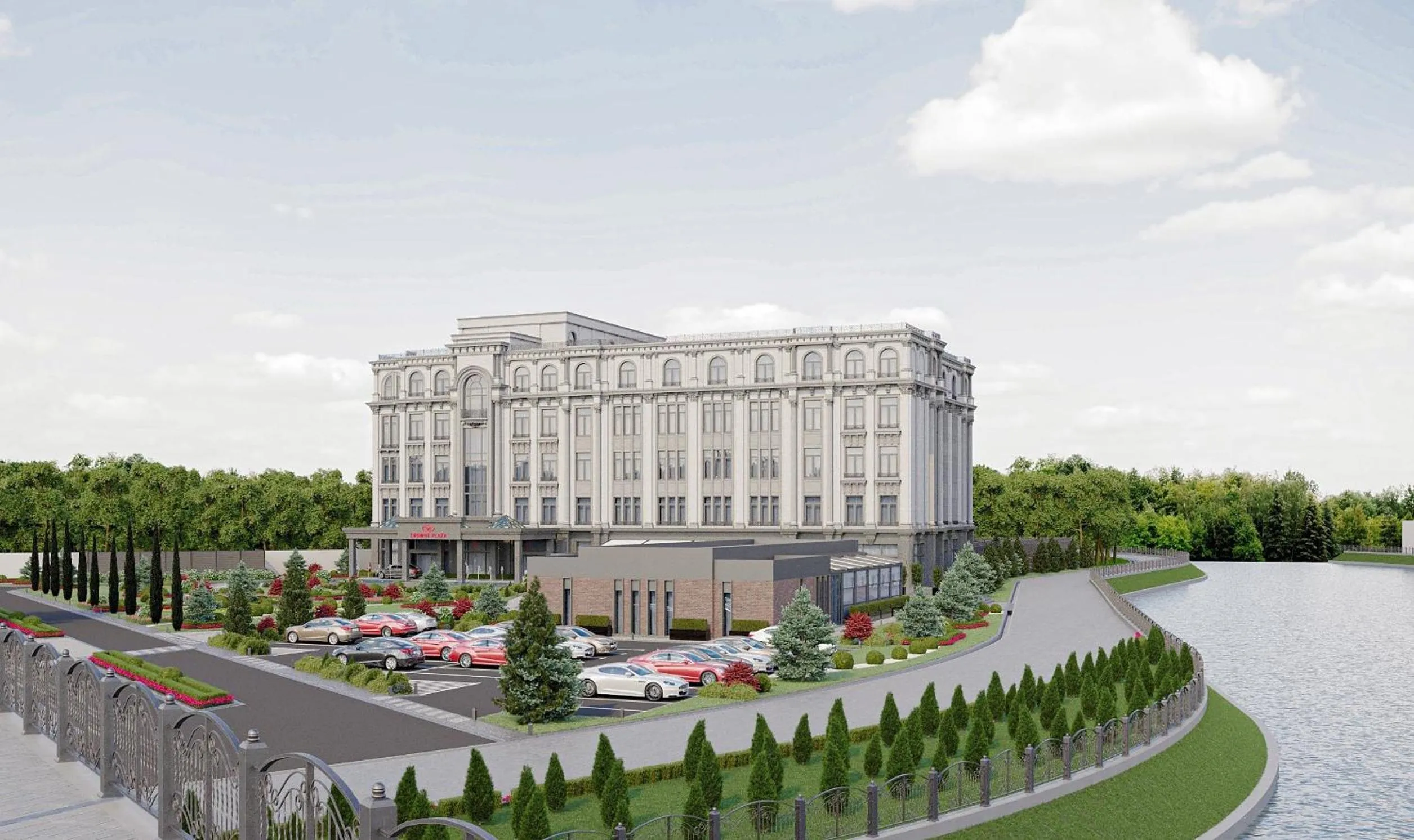 Property building in Crowne Plaza Tashkent, an IHG Hotel