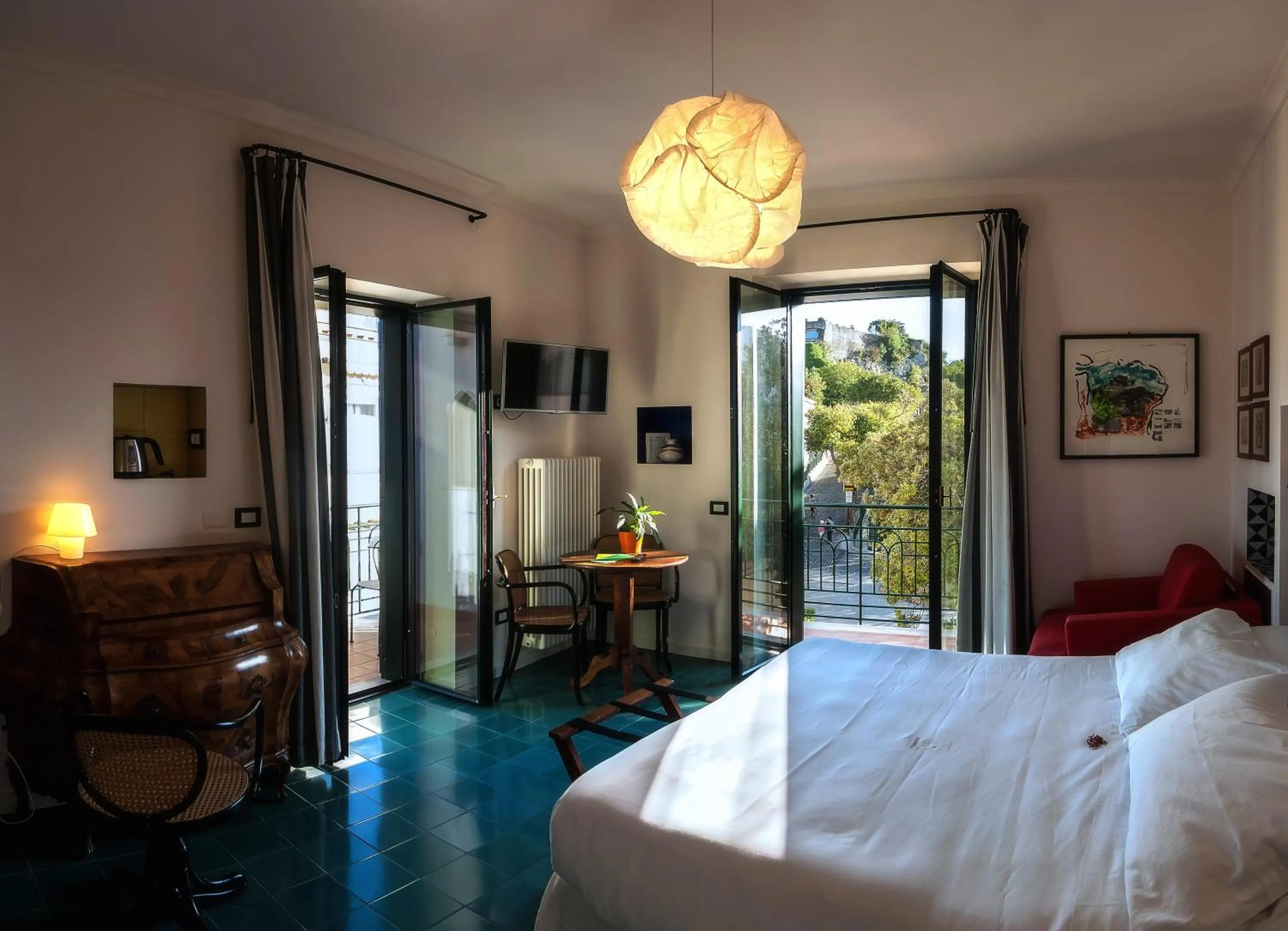 Photo of the whole room, Bed in La Moresca