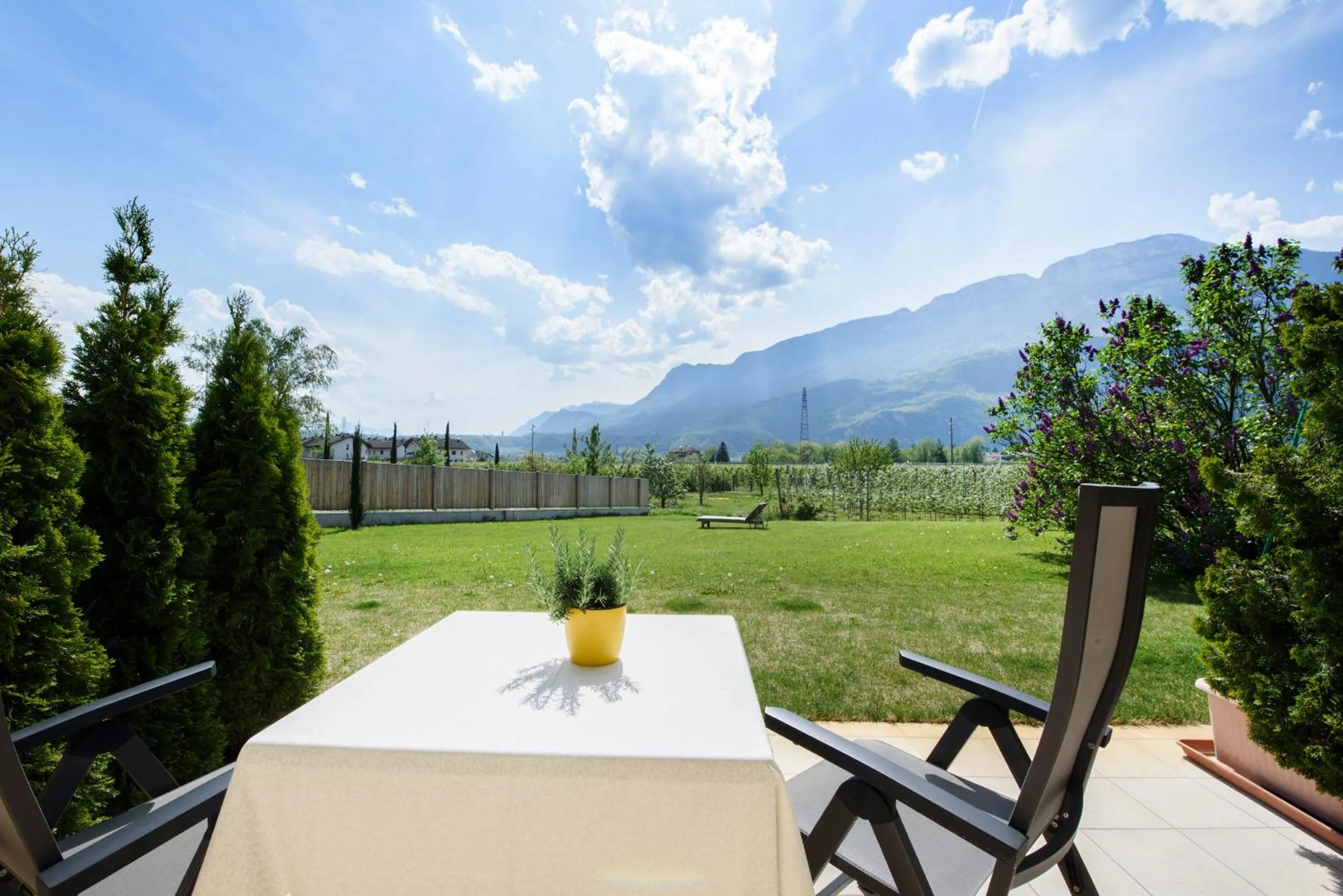 Garden view in Hotel Greifenstein