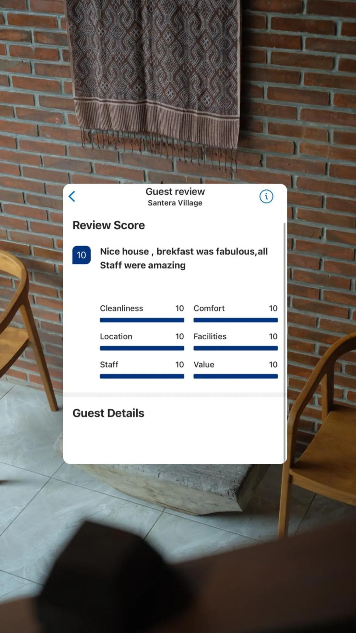 View (from property/room) in Santera Village