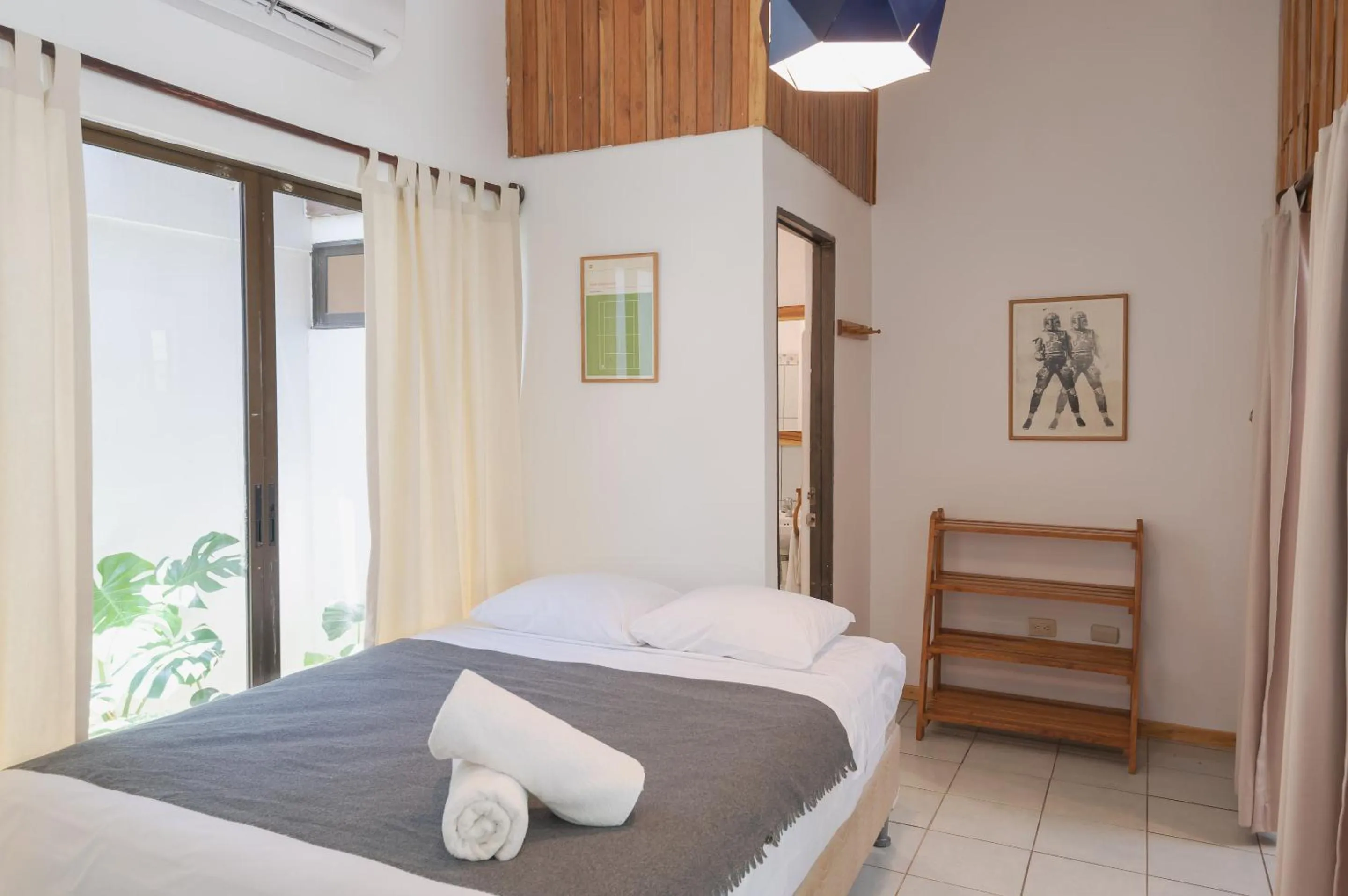 Bed in Maoritsio Garden Studios