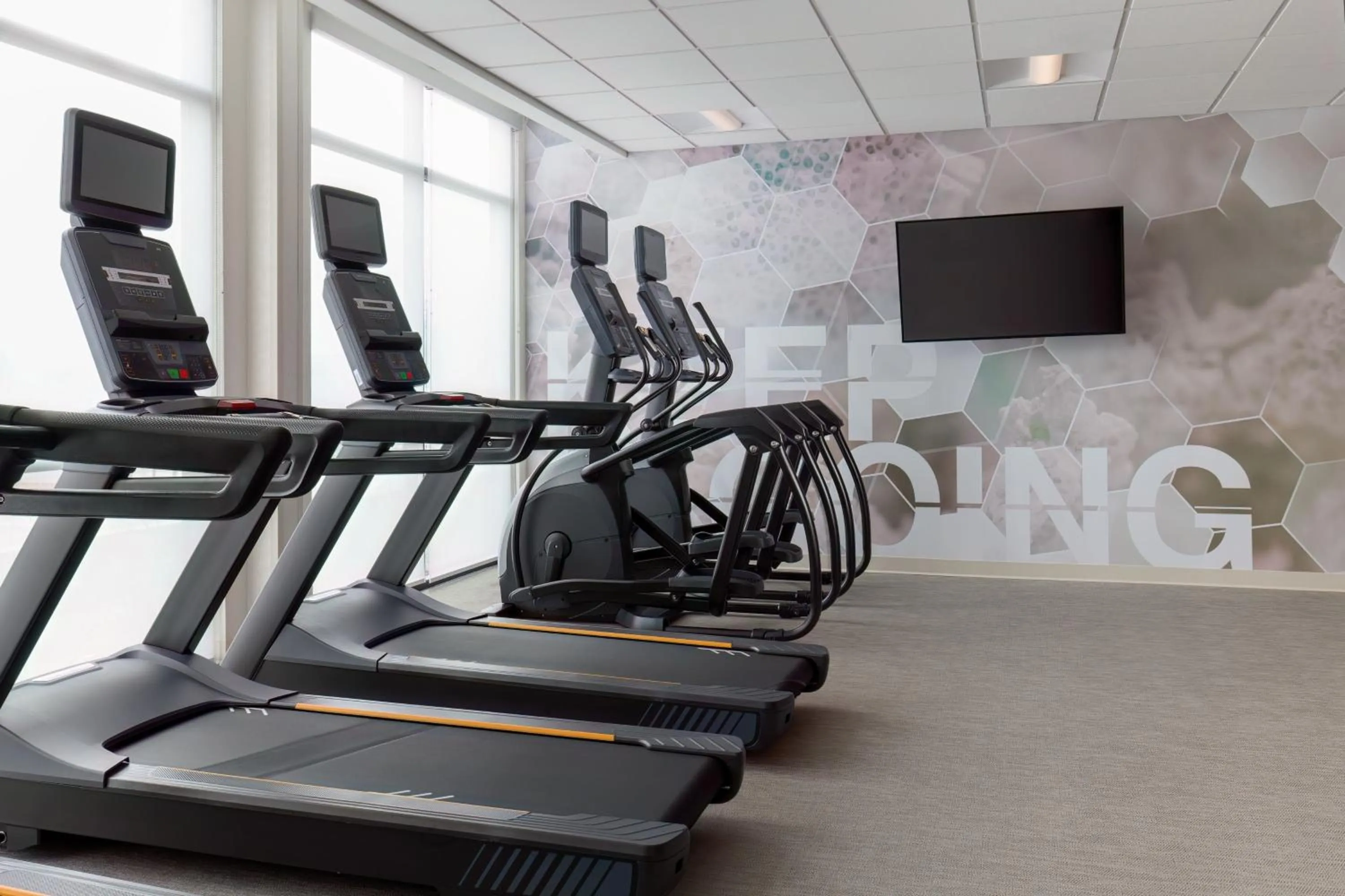 Fitness centre/facilities in SpringHill Suites by Marriott Pleasanton