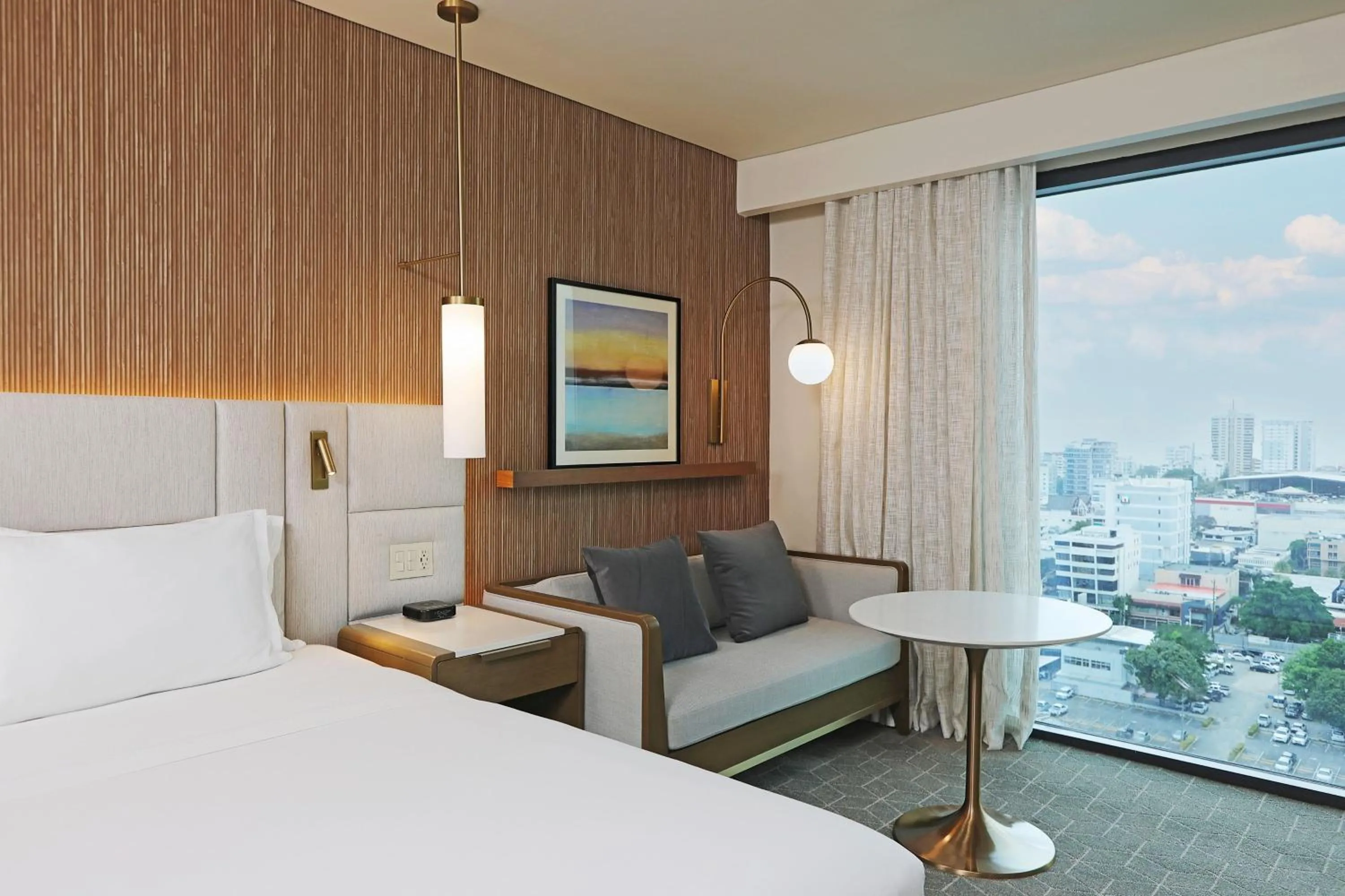 Photo of the whole room, Bed in Courtyard by Marriott Santo Domingo Piantini
