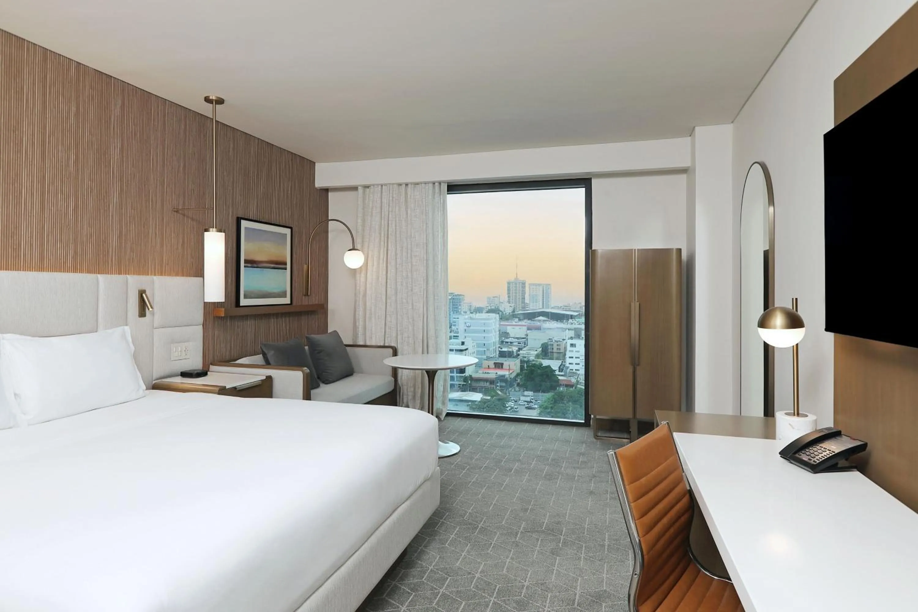 Photo of the whole room, Bed in Courtyard by Marriott Santo Domingo Piantini