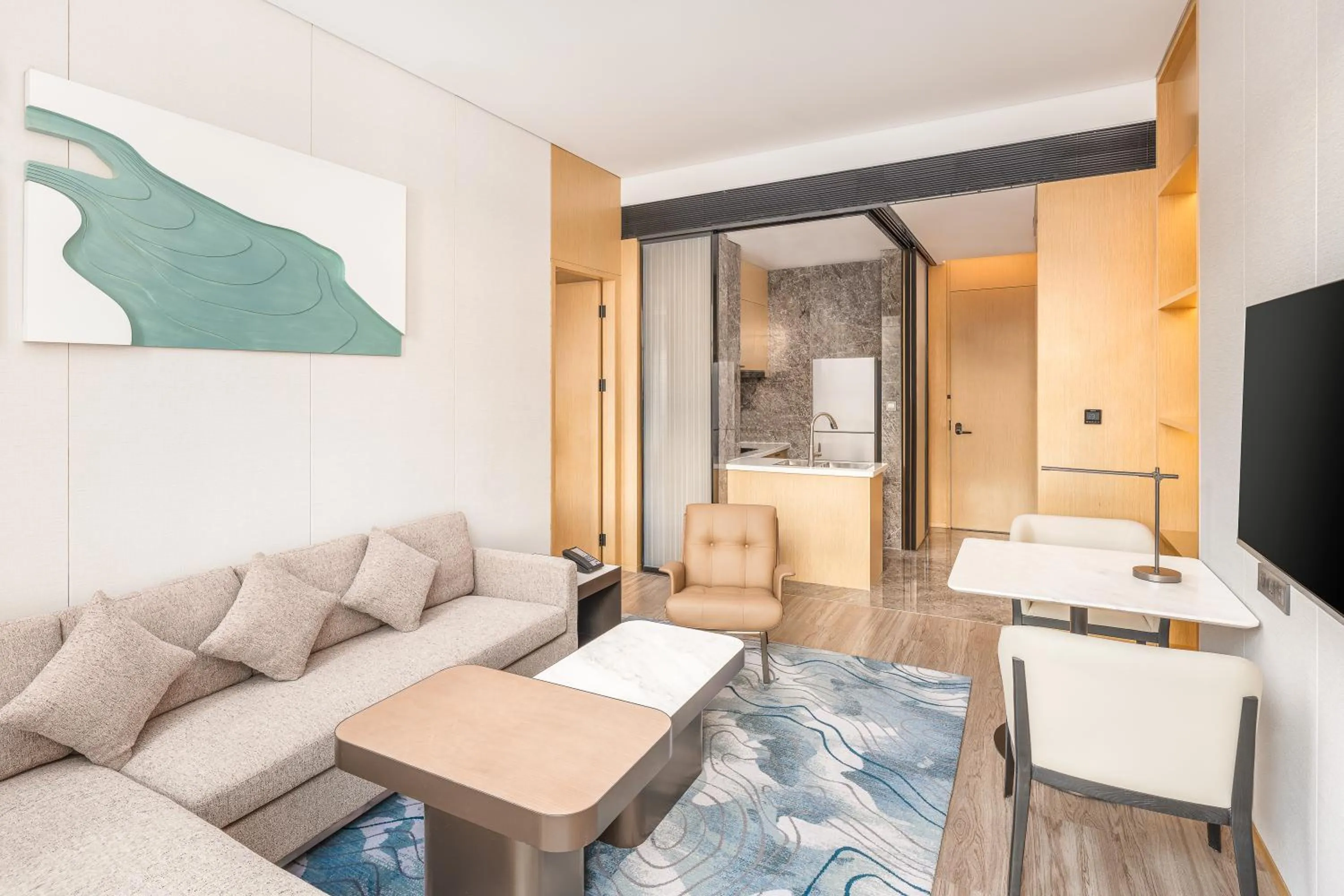 Living room in The Westin Wuhan Hanyang